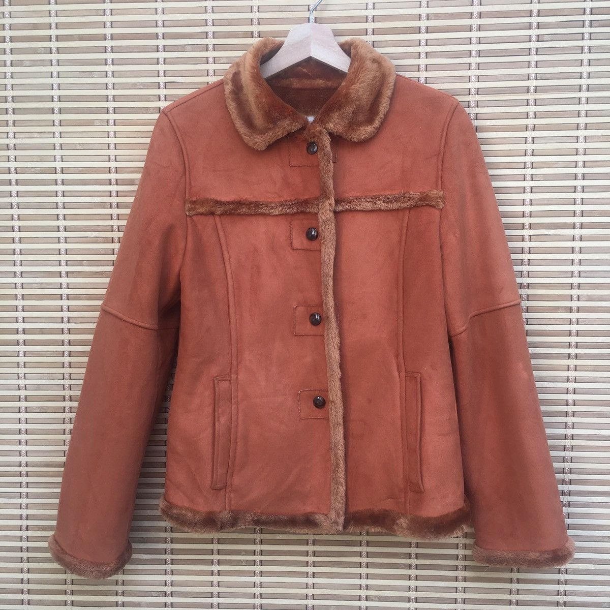 Japanese Brand Japanese Sherpa Suede Jacket Size S / US 4 / IT 40 - 2 Thumbnail