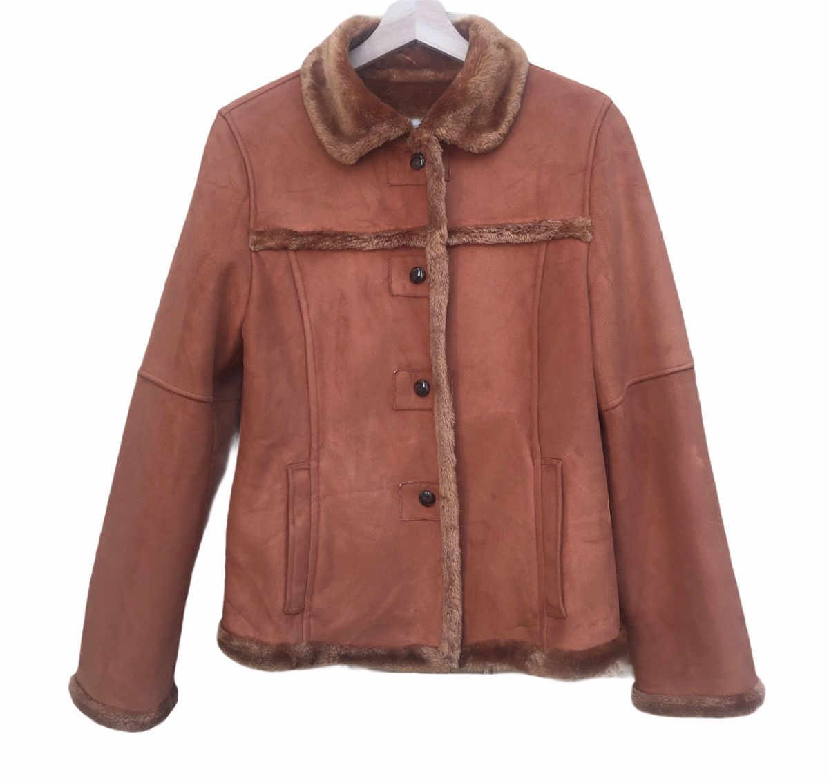 Japanese Brand Japanese Sherpa Suede Jacket Size S / US 4 / IT 40 - 1 Thumbnail