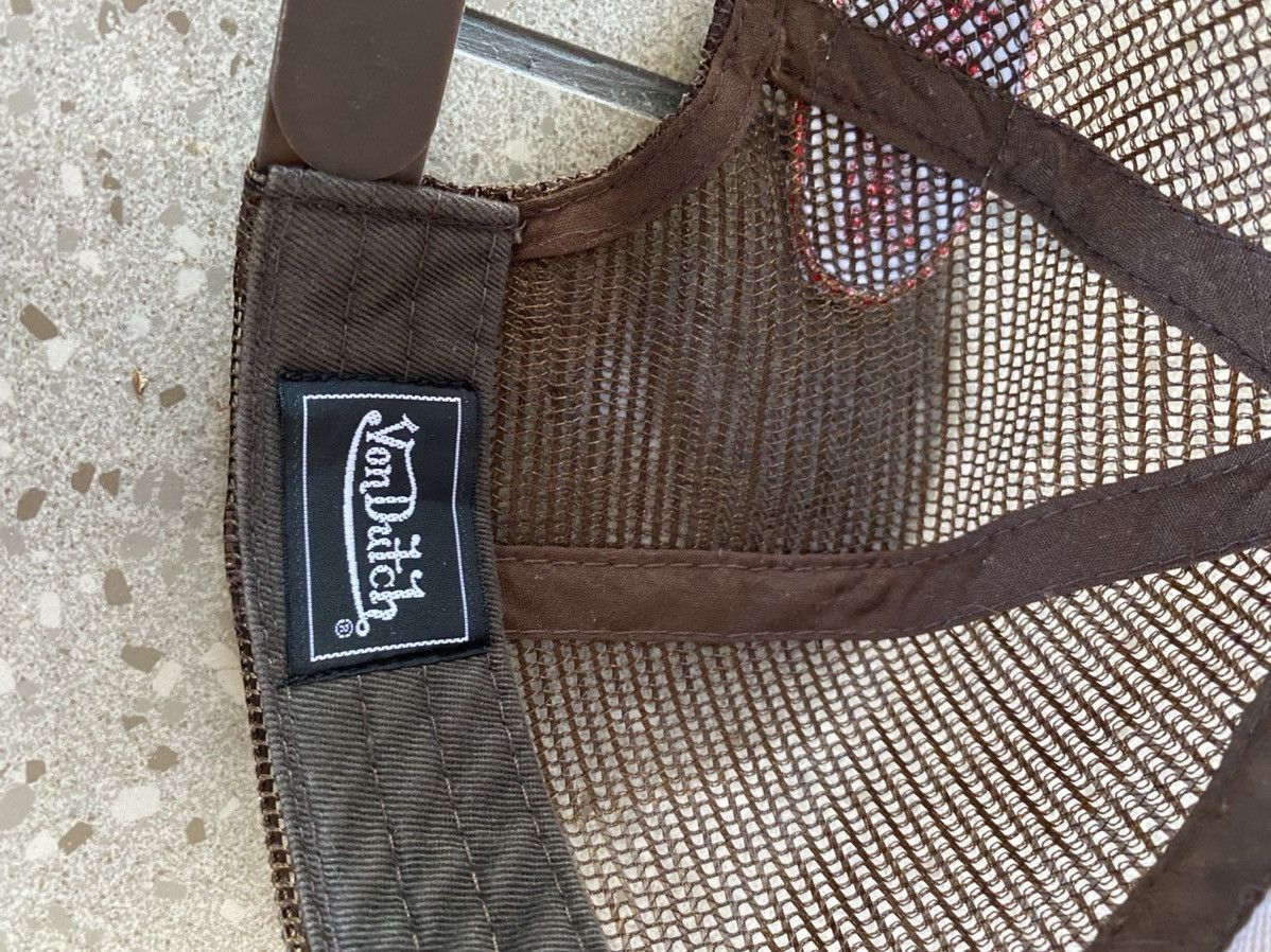 Von Dutch Vintage Von Dutch Trucker Hat Cap Brown Travis Scott style Size ONE SIZE - 7 Thumbnail