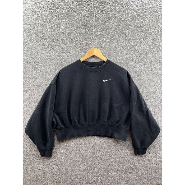 Nike Nike Oversized Black Cropped Sweatshirt Size XS CK0168 010