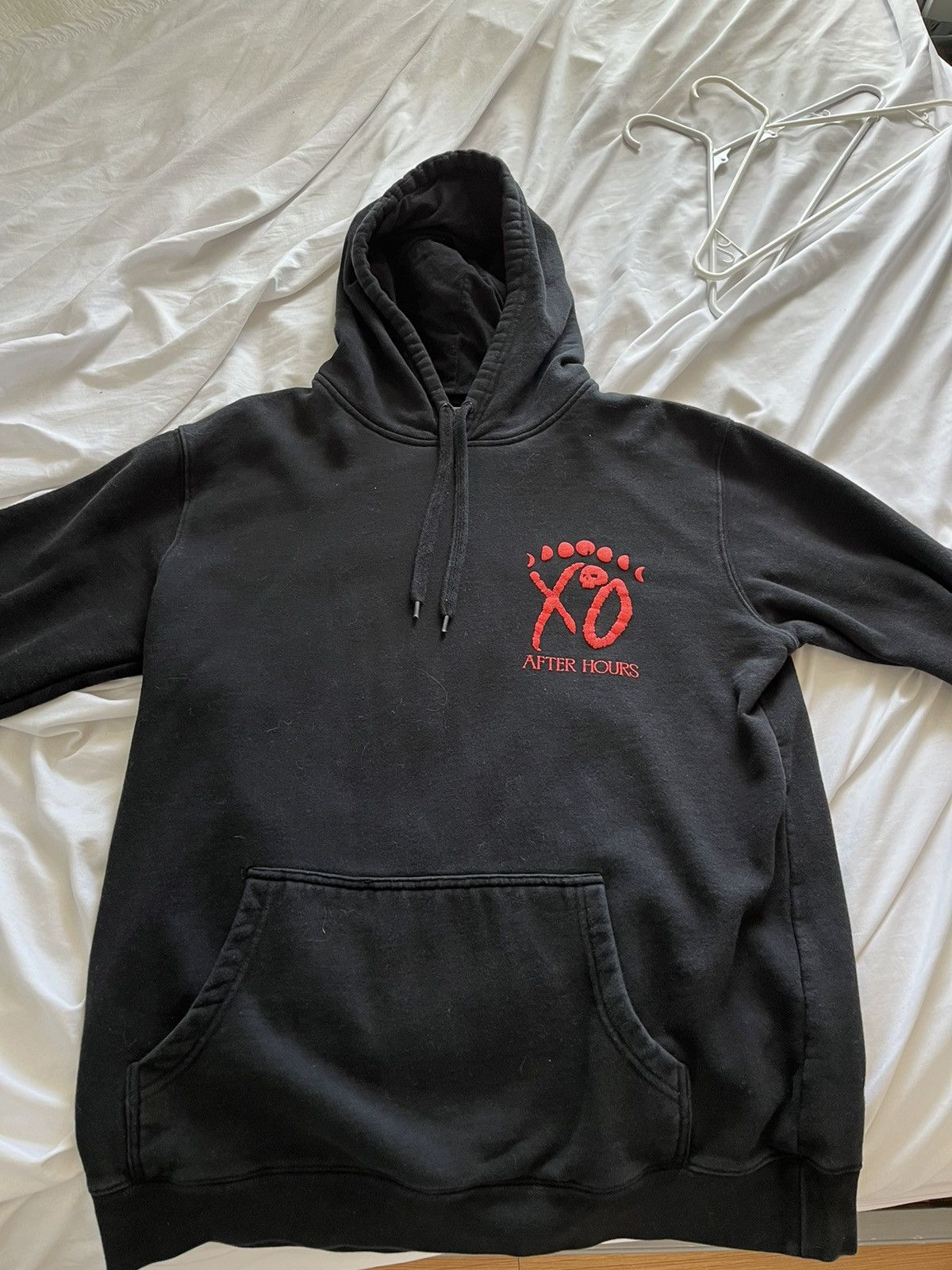 The Weekend After Hours Signage Hoodie Black Red Size XXL offers Official XO Tour XXL