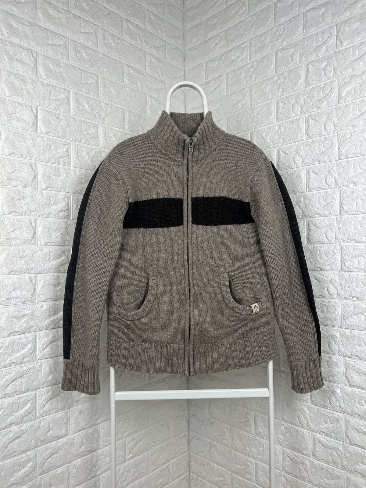 image of Nigel Cabourn Utility Sweater in Khaki, Men's (Size Medium)