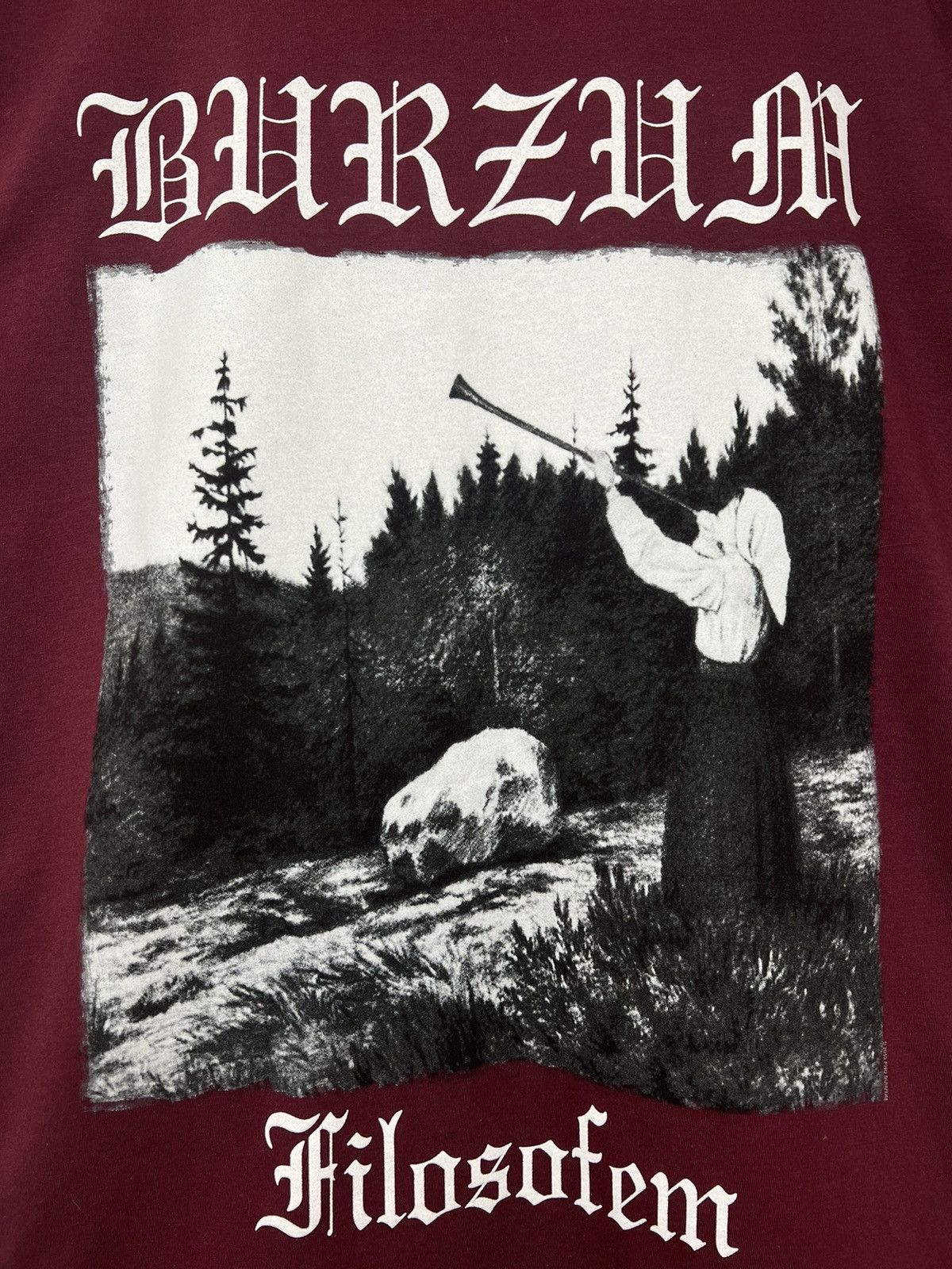 Band Tees × Vintage Burzum Filosofem Black Metal Tee Size US L / EU 52-54 / 3 - 4 Thumbnail