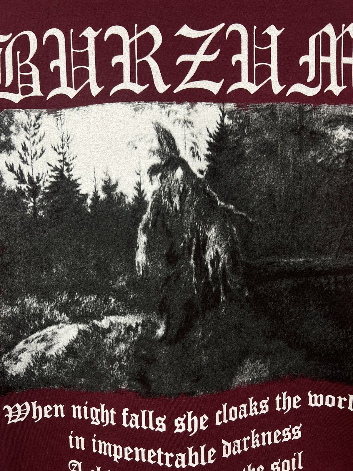 Band Tees × Vintage Burzum Filosofem Black Metal Tee Size US L / EU 52-54 / 3 - 5 Thumbnail