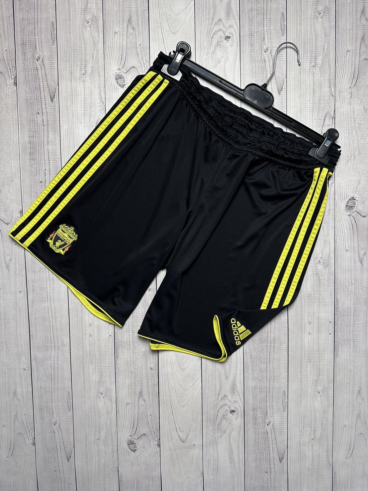 Vintage adidas soccer shorts Liverpool adidas black rare