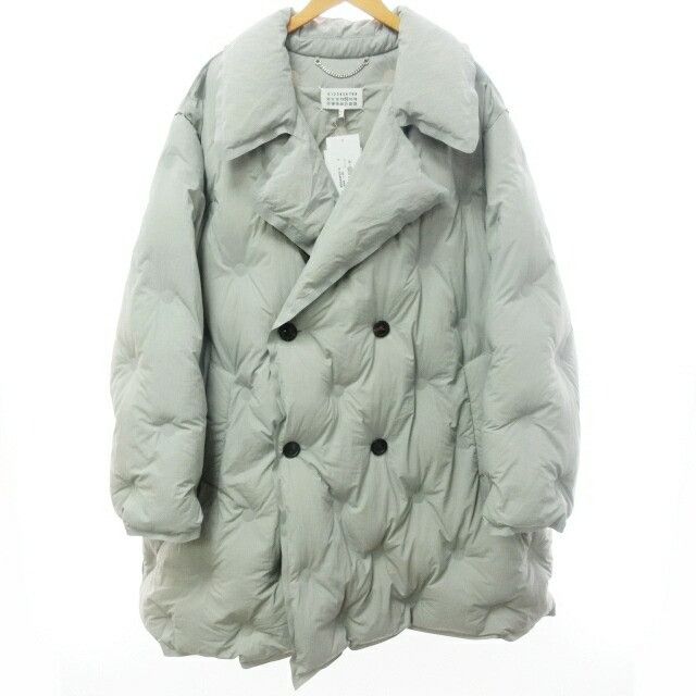 image of Maison Margiela Double Breasted Coat Jacket A/w21 in Ash Gray, Men's (Size Small)