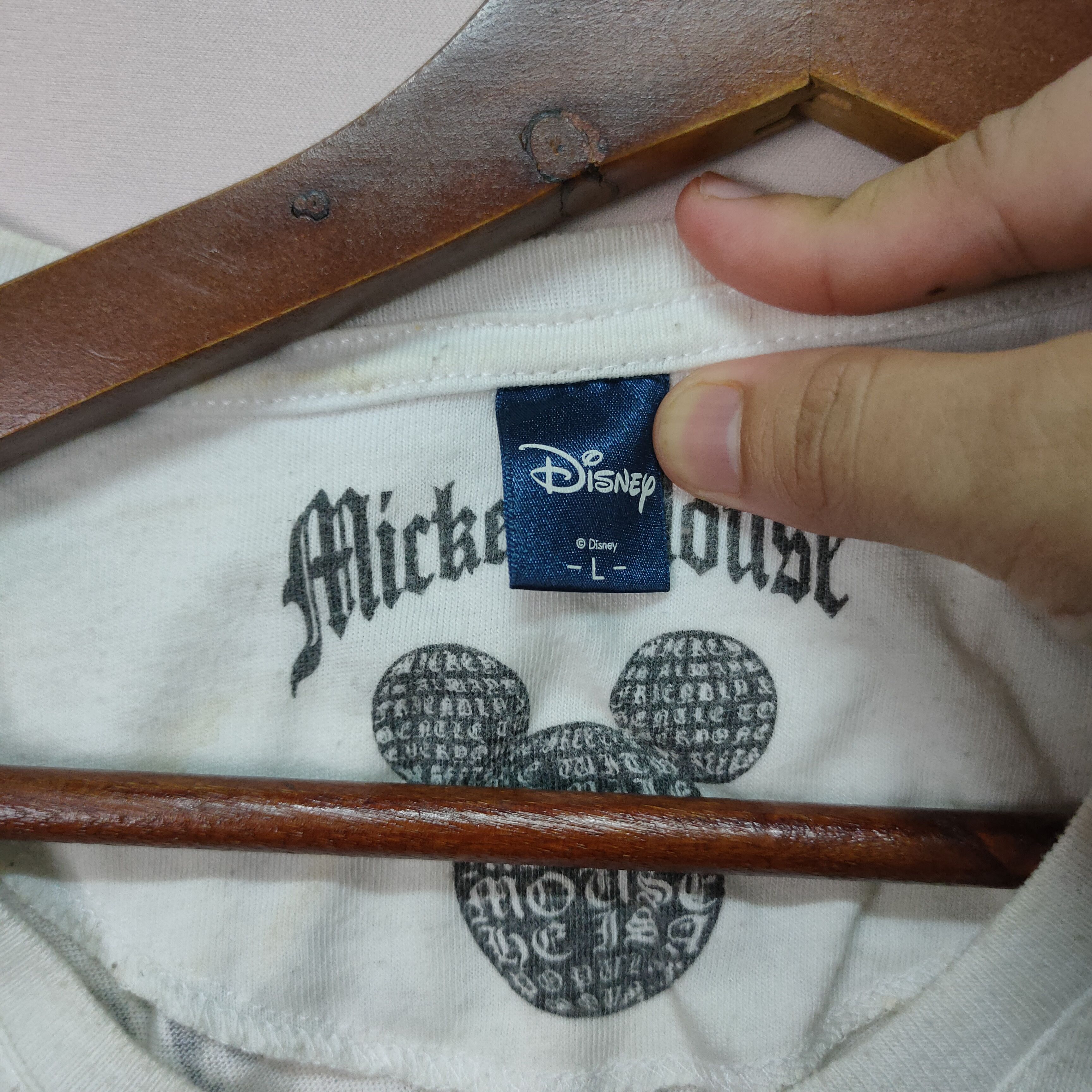 Disney Vintage Mickey Mouse Big Logo Shirt Size US M / EU 48-50 / 2 - 12 Thumbnail