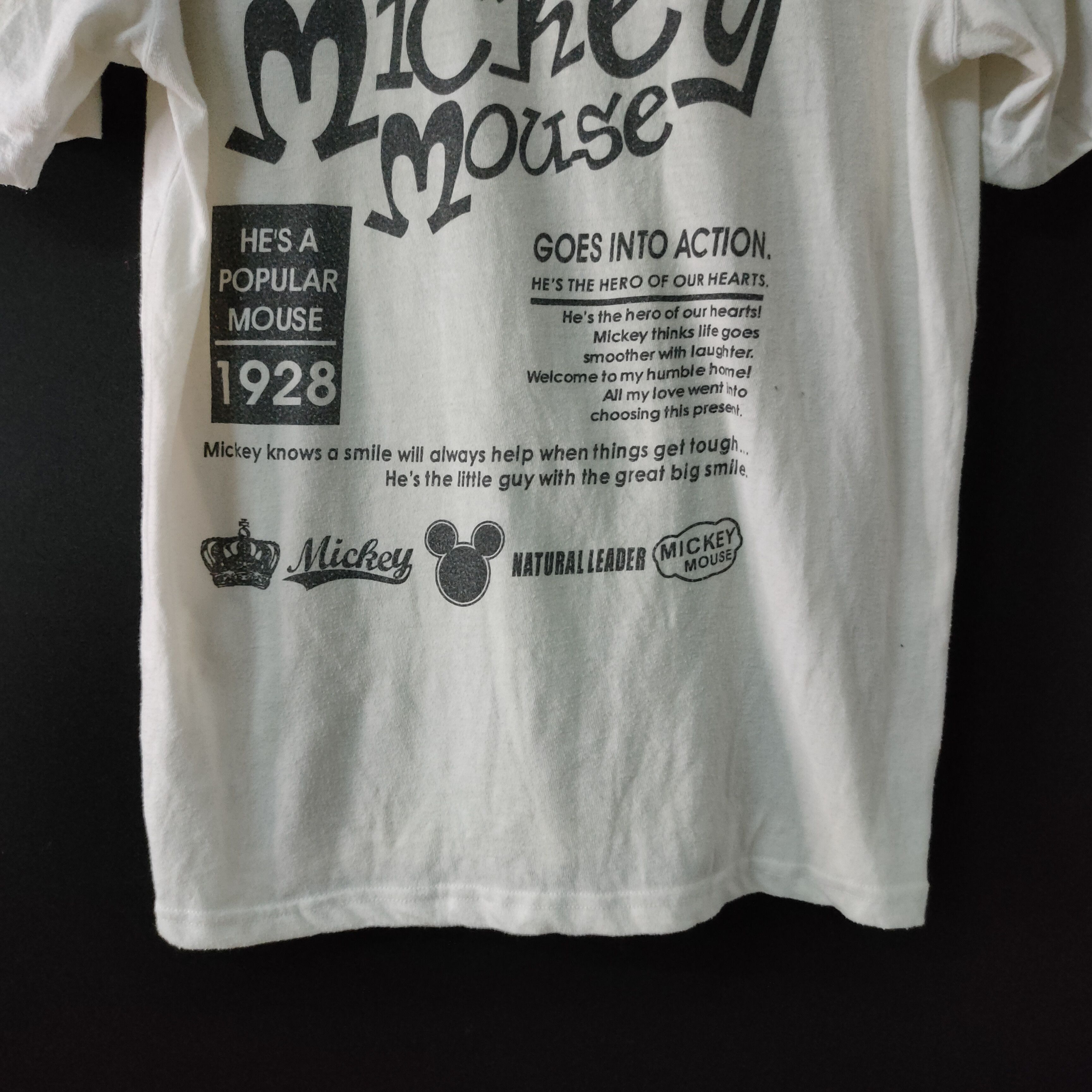 Disney Vintage Mickey Mouse Big Logo Shirt Size US M / EU 48-50 / 2 - 8 Thumbnail