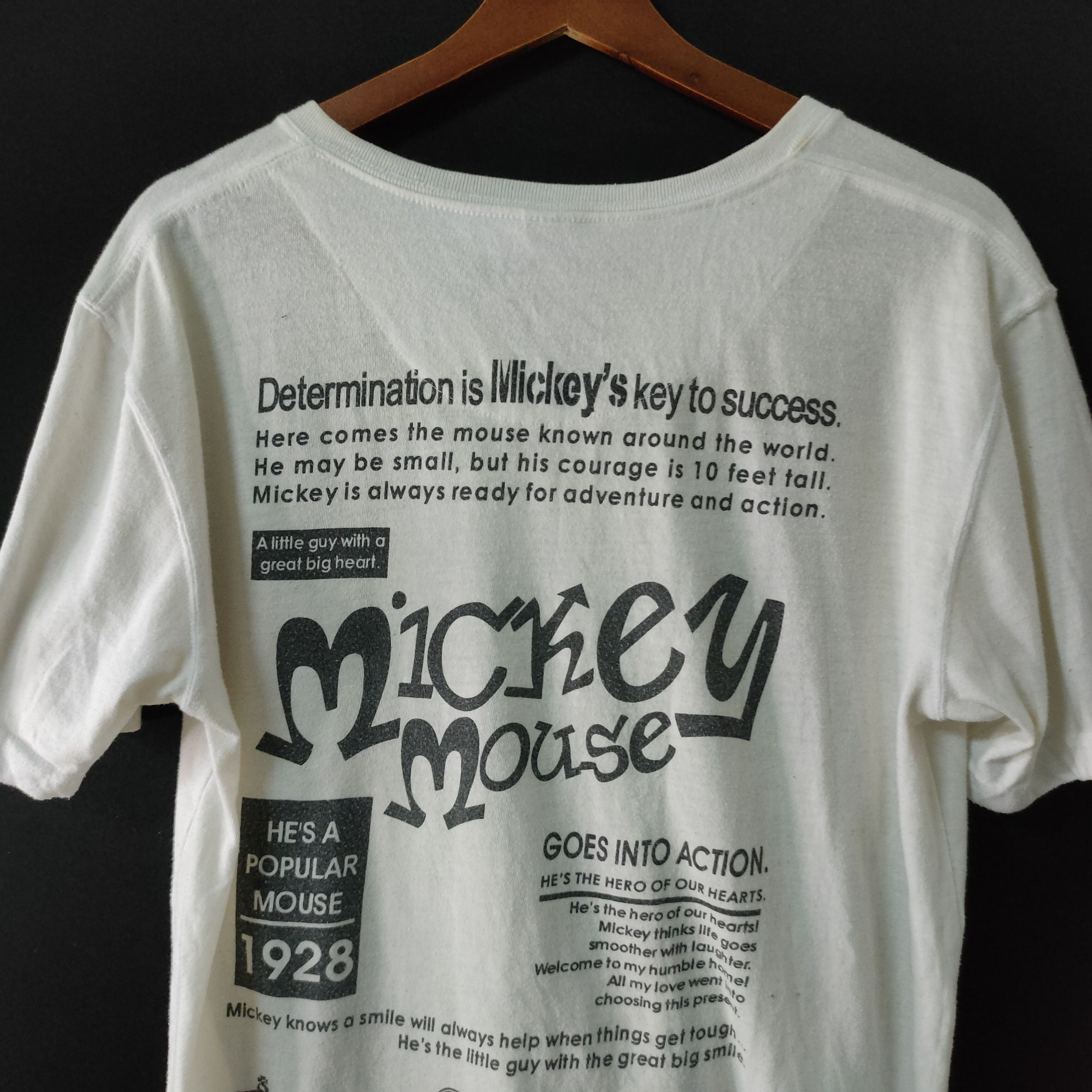 Disney Vintage Mickey Mouse Big Logo Shirt Size US M / EU 48-50 / 2 - 9 Thumbnail