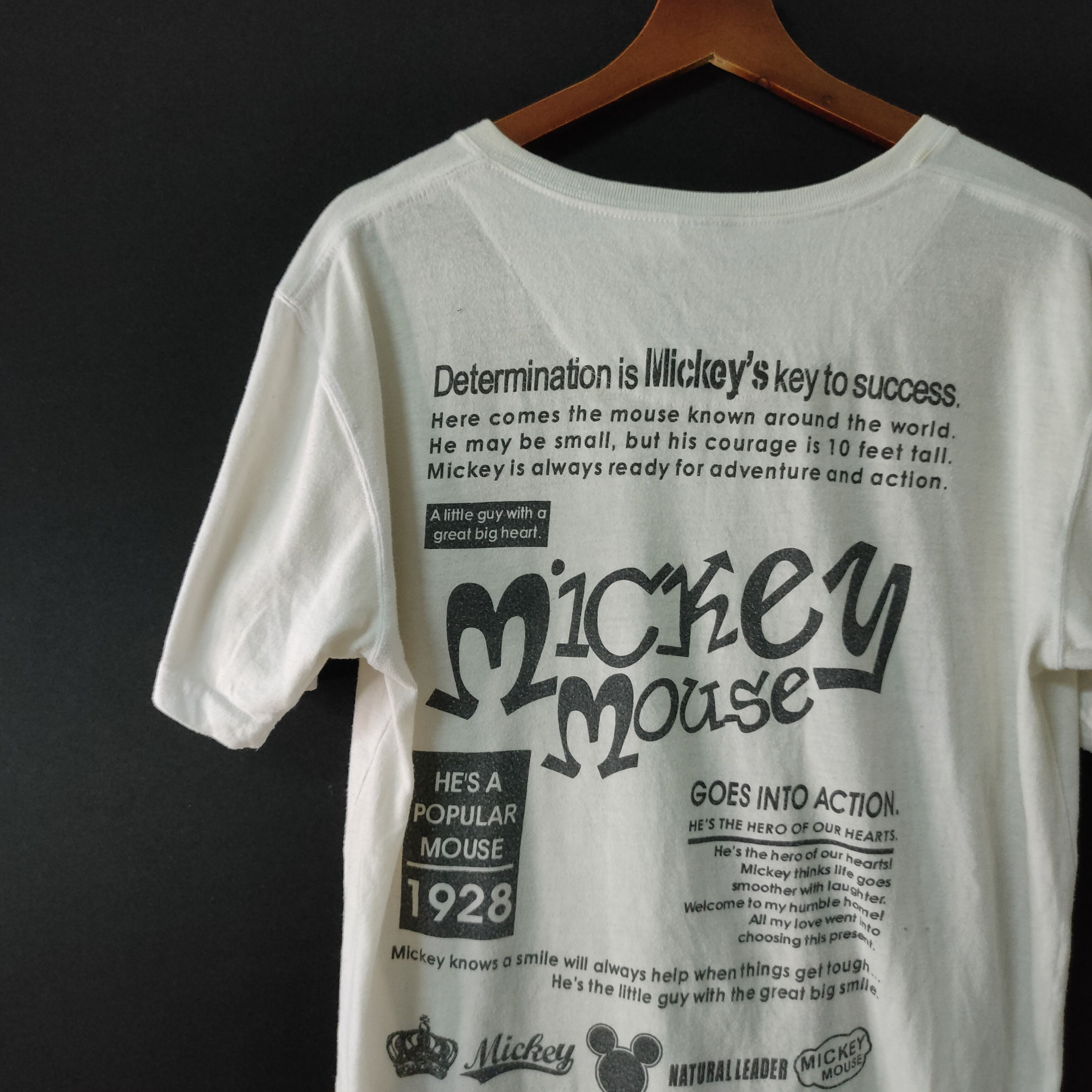 Disney Vintage Mickey Mouse Big Logo Shirt Size US M / EU 48-50 / 2 - 7 Thumbnail