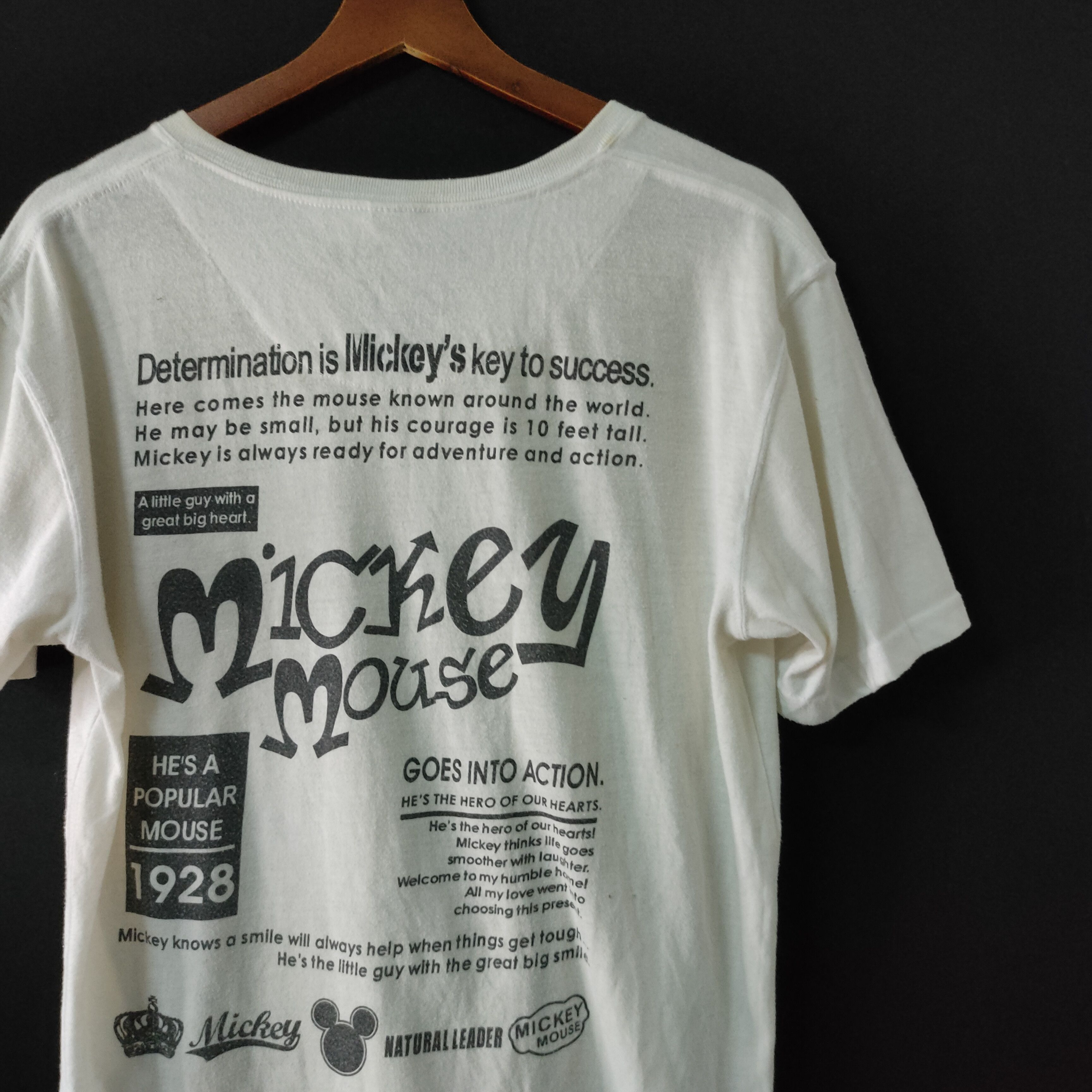 Disney Vintage Mickey Mouse Big Logo Shirt Size US M / EU 48-50 / 2 - 10 Thumbnail