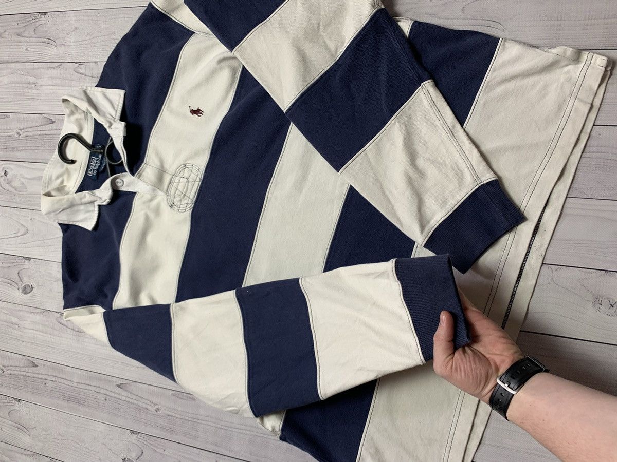 Polo Ralph Lauren × Vintage Vintage Striped Rugby polo Ralph Lauren size XL Size US XL / EU 56 / 4 - 7 Thumbnail