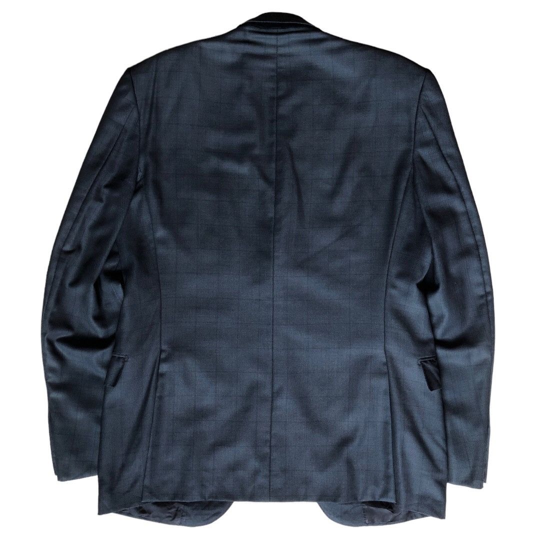 Ermenegildo Zegna 🔵bespoke tailored blazer blue check Size 54R - 7 Thumbnail