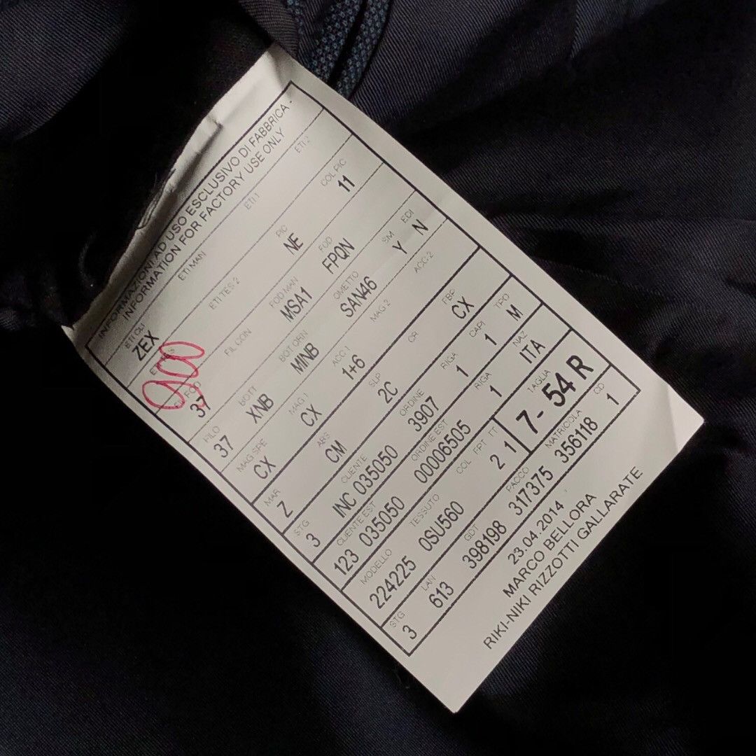 Ermenegildo Zegna 🔵bespoke tailored blazer blue check Size 54R - 5 Thumbnail