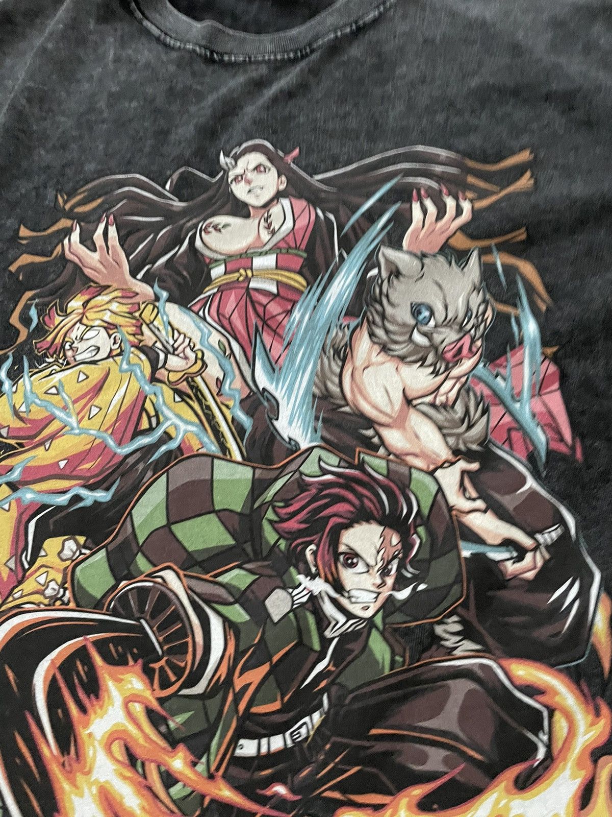 Anime Demon Slayer vintage tee Size US M / EU 48-50 / 2 - 2 Thumbnail