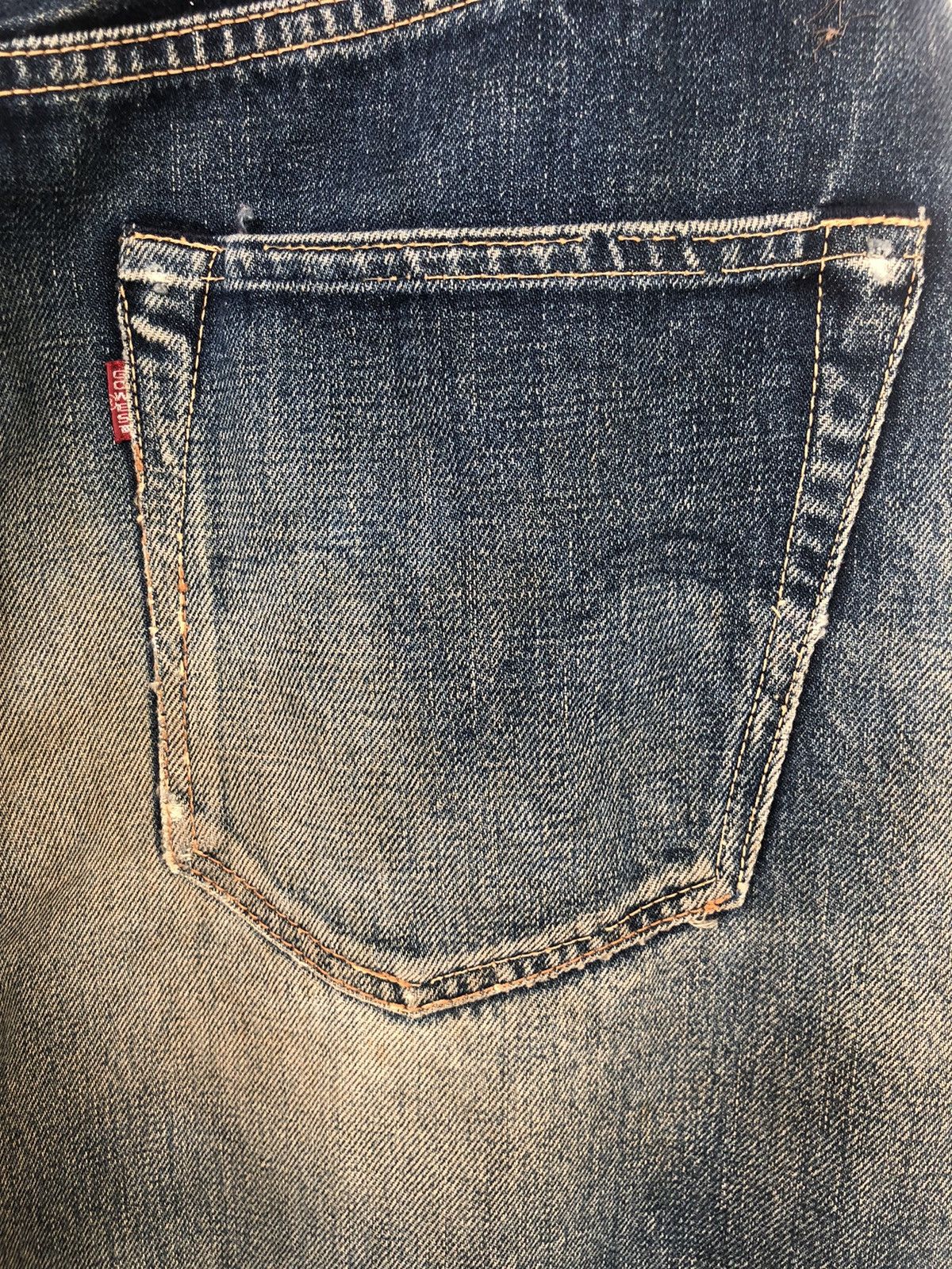 KOJIMA GENES GRAIL🔥80s Gowest 🇯🇵 Damage Done Distressed Selvaged Denim Size US 30 / EU 46 - 10 Thumbnail