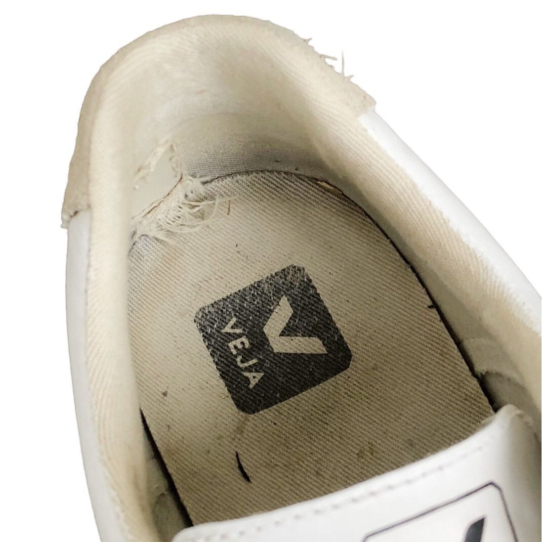 Veja 🔵campo leather low-top sneakers hand painted extra white Size US 8 / EU 41 - 6 Thumbnail