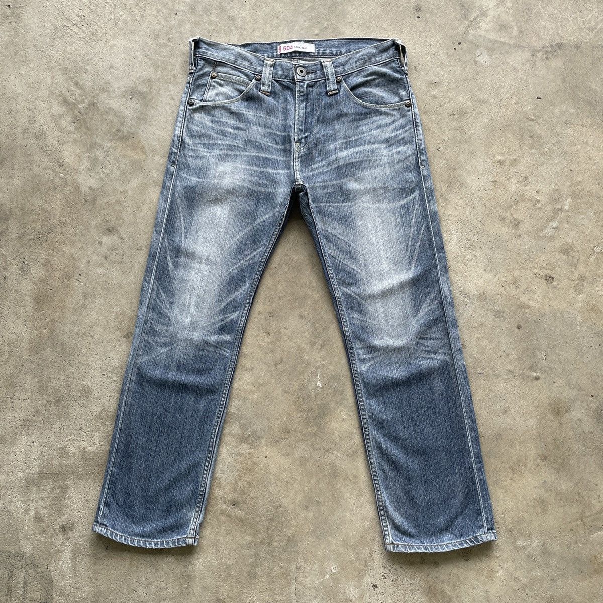 Levi's Vintage Levi’s 504 Straight Faded Denim Jeans Pants W32x29 Size US 32 / EU 48 - 1 Thumbnail
