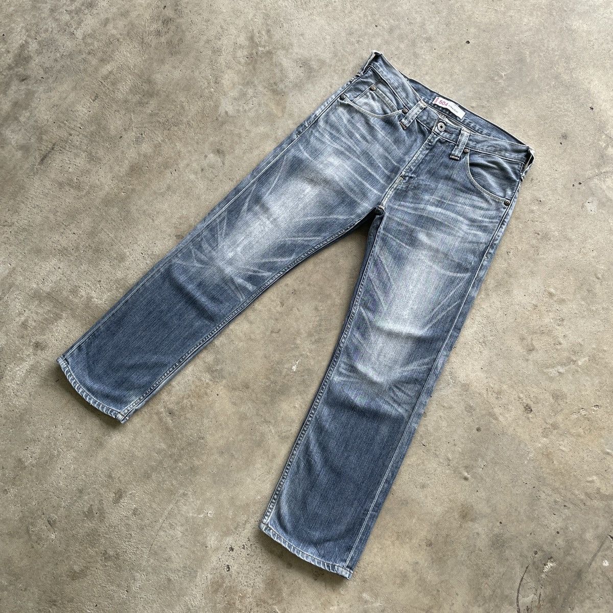 Levi's Vintage Levi’s 504 Straight Faded Denim Jeans Pants W32x29 Size US 32 / EU 48 - 2 Thumbnail