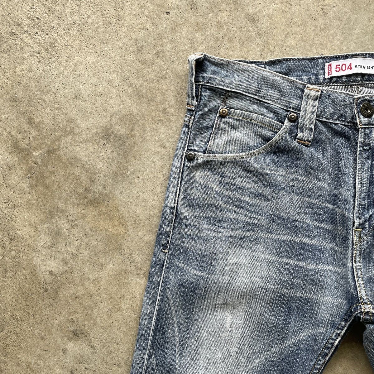 Levi's Vintage Levi’s 504 Straight Faded Denim Jeans Pants W32x29 Size US 32 / EU 48 - 5 Thumbnail