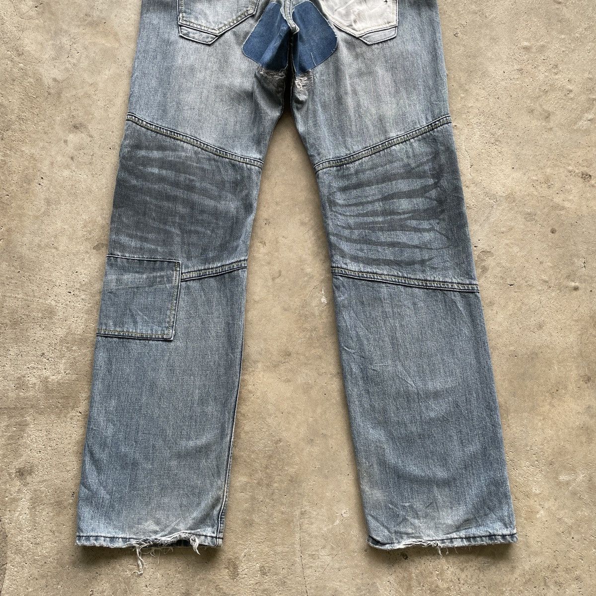 Japanese Brand Japanese Vintage Faded Tactical Zip Denim Jeans Pants W35 Size US 35 - 9 Thumbnail