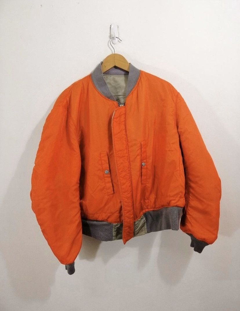Alpha Industries × Vintage Vintage Alpha Industries MA-1 Bomber Jacket Reversible Size US M / EU 48-50 / 2 - 9 Thumbnail