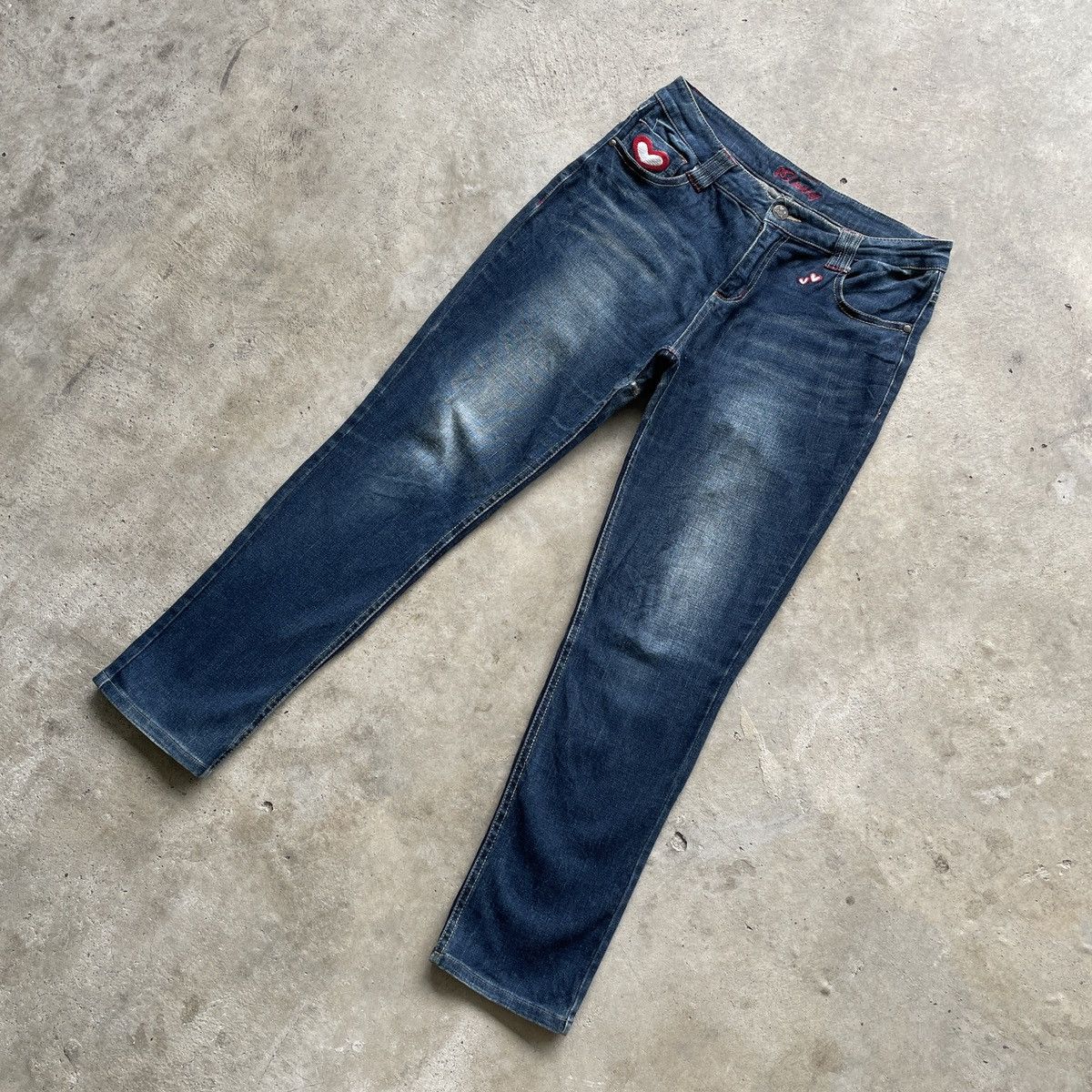 Japanese Brand W31x30🔥 Vintage Japanese Brand Faded Denim Jeans Pants Size 31" - 3 Thumbnail