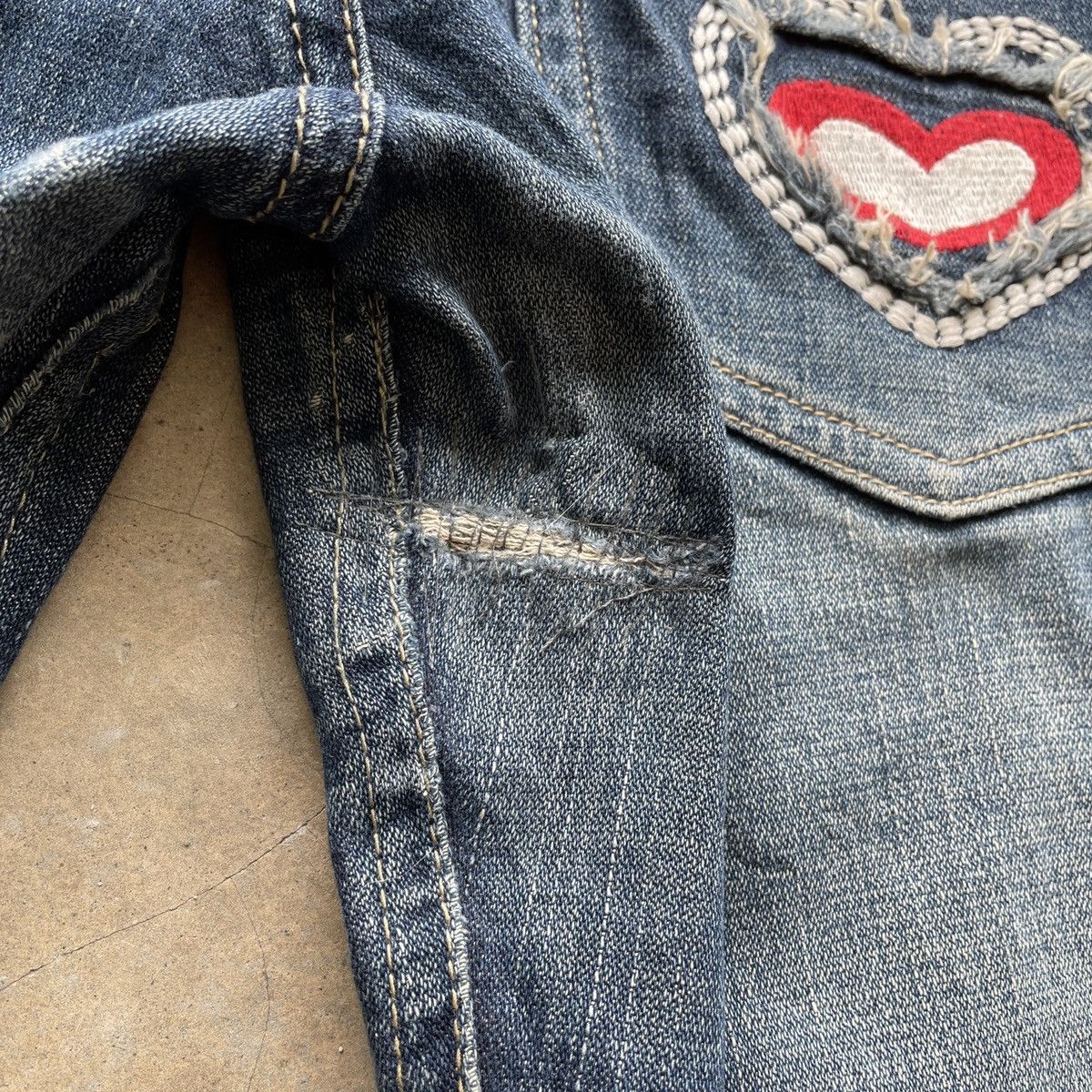 Japanese Brand W31x30🔥 Vintage Japanese Brand Faded Denim Jeans Pants Size 31" - 10 Thumbnail