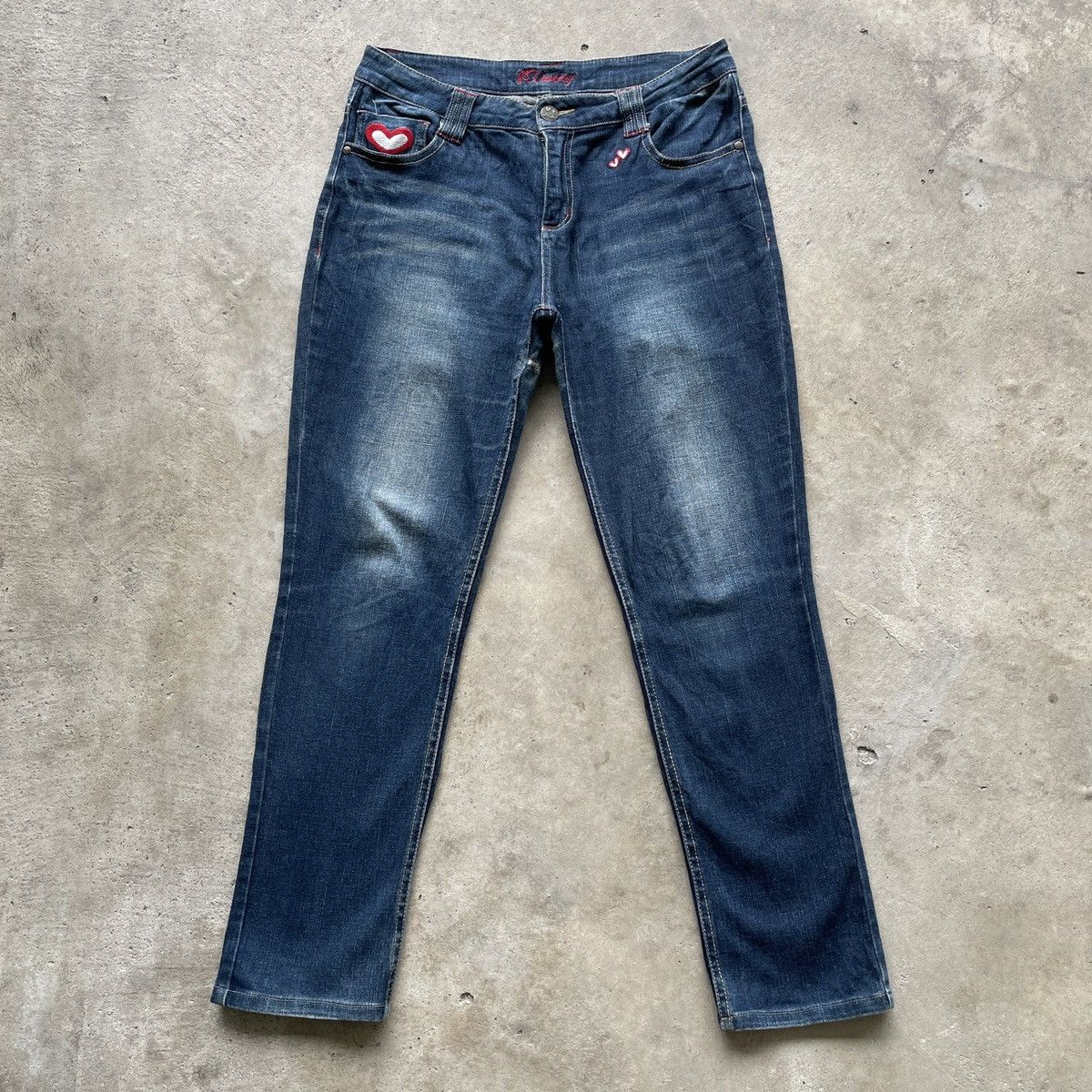 Japanese Brand W31x30🔥 Vintage Japanese Brand Faded Denim Jeans Pants Size 31" - 2 Thumbnail