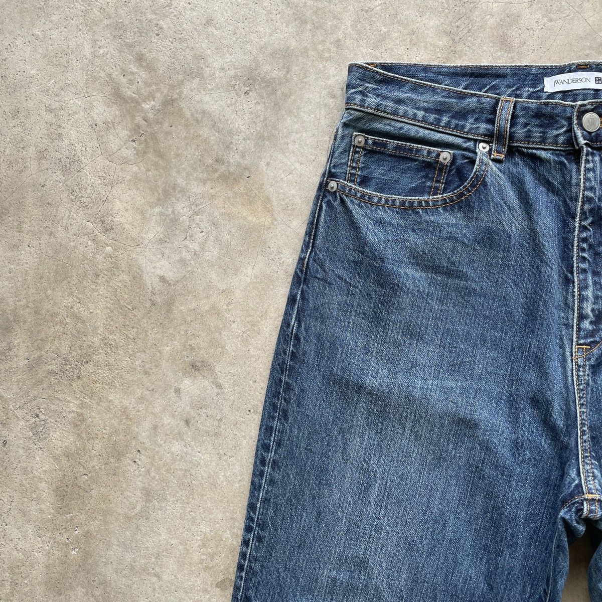 Japanese Brand Rare🔥 Vintage J.W.Anderson X Uniqlo Denim Jeans Pants W32 Size US 32 / EU 48 - 5 Thumbnail