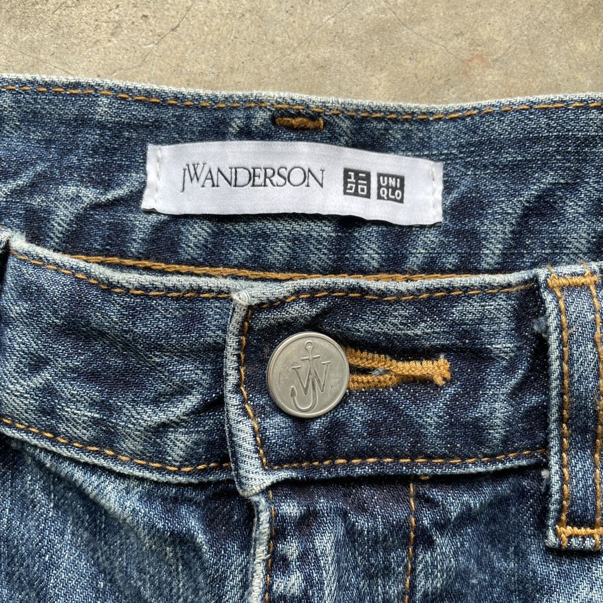 Japanese Brand Rare🔥 Vintage J.W.Anderson X Uniqlo Denim Jeans Pants W32 Size US 32 / EU 48 - 7 Thumbnail