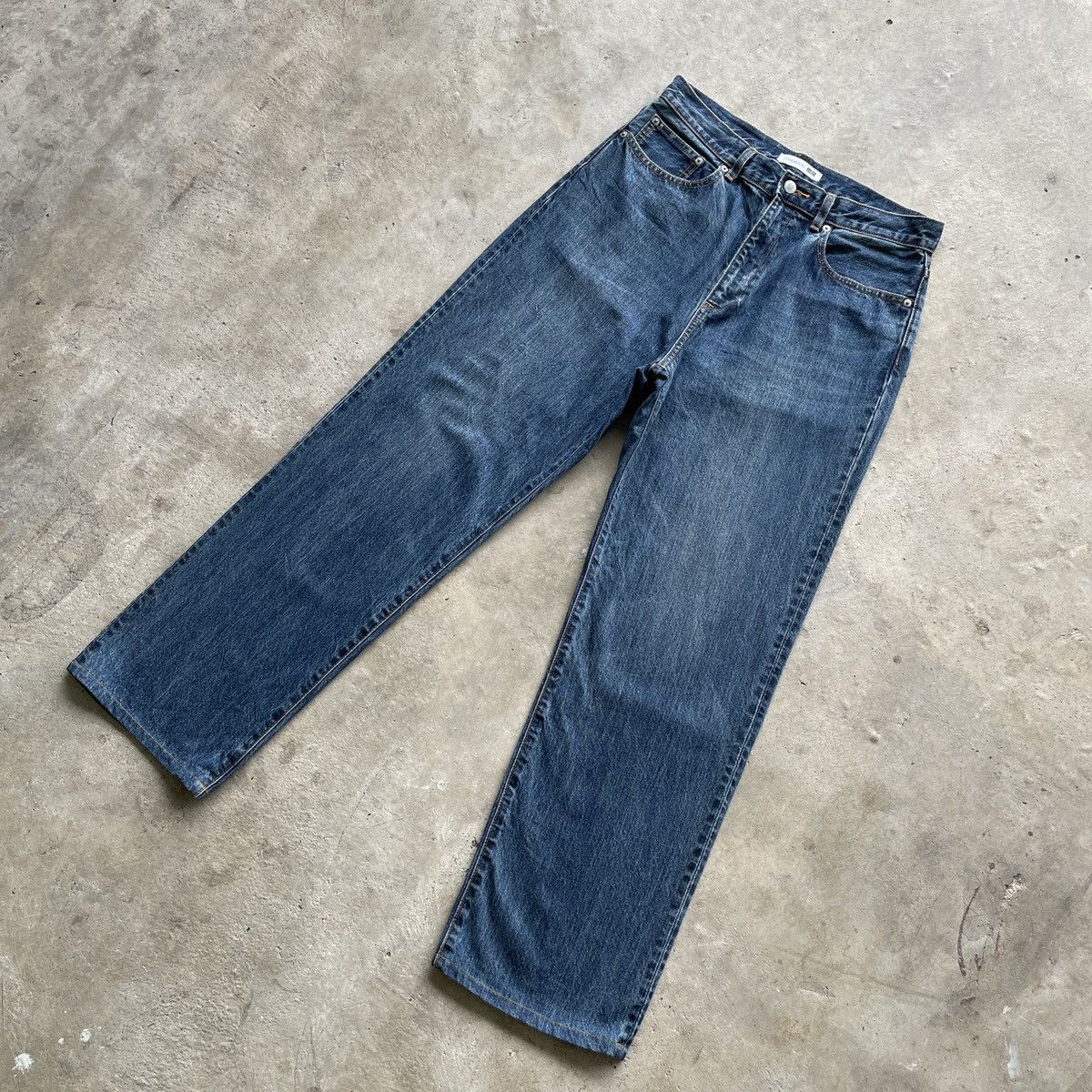 Japanese Brand Rare🔥 Vintage J.W.Anderson X Uniqlo Denim Jeans Pants W32 Size US 32 / EU 48 - 2 Thumbnail