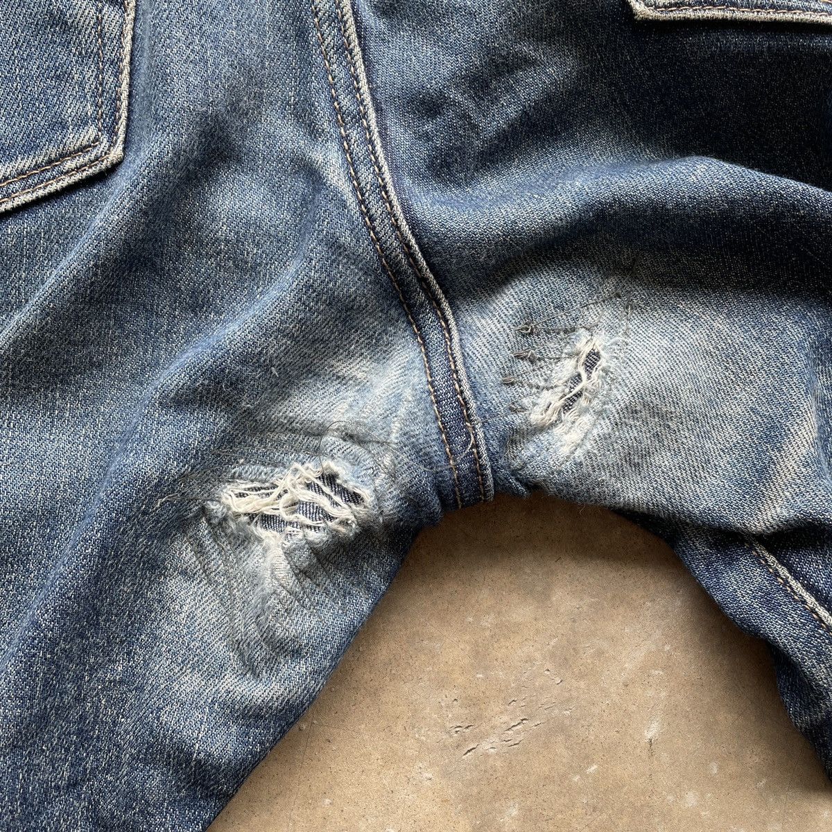 Japanese Brand Vintage Japanese Brand Faded Selvedge Denim Jeans Pants Size US 34 / EU 50 - 8 Thumbnail