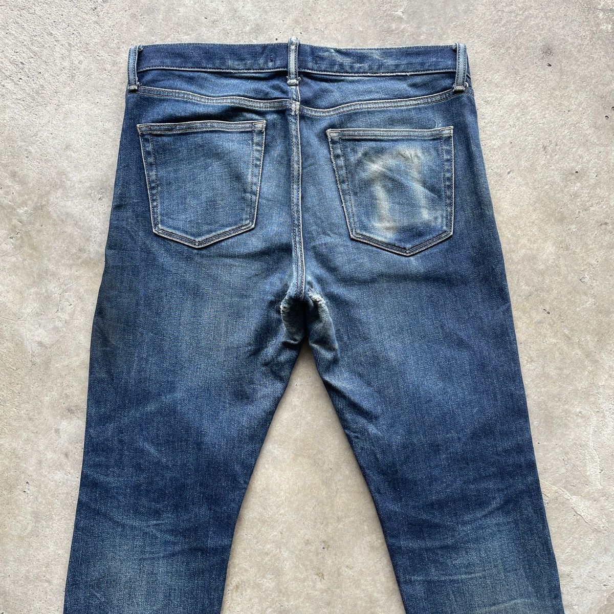 Japanese Brand Vintage Japanese Brand Faded Selvedge Denim Jeans Pants Size US 34 / EU 50 - 10 Thumbnail
