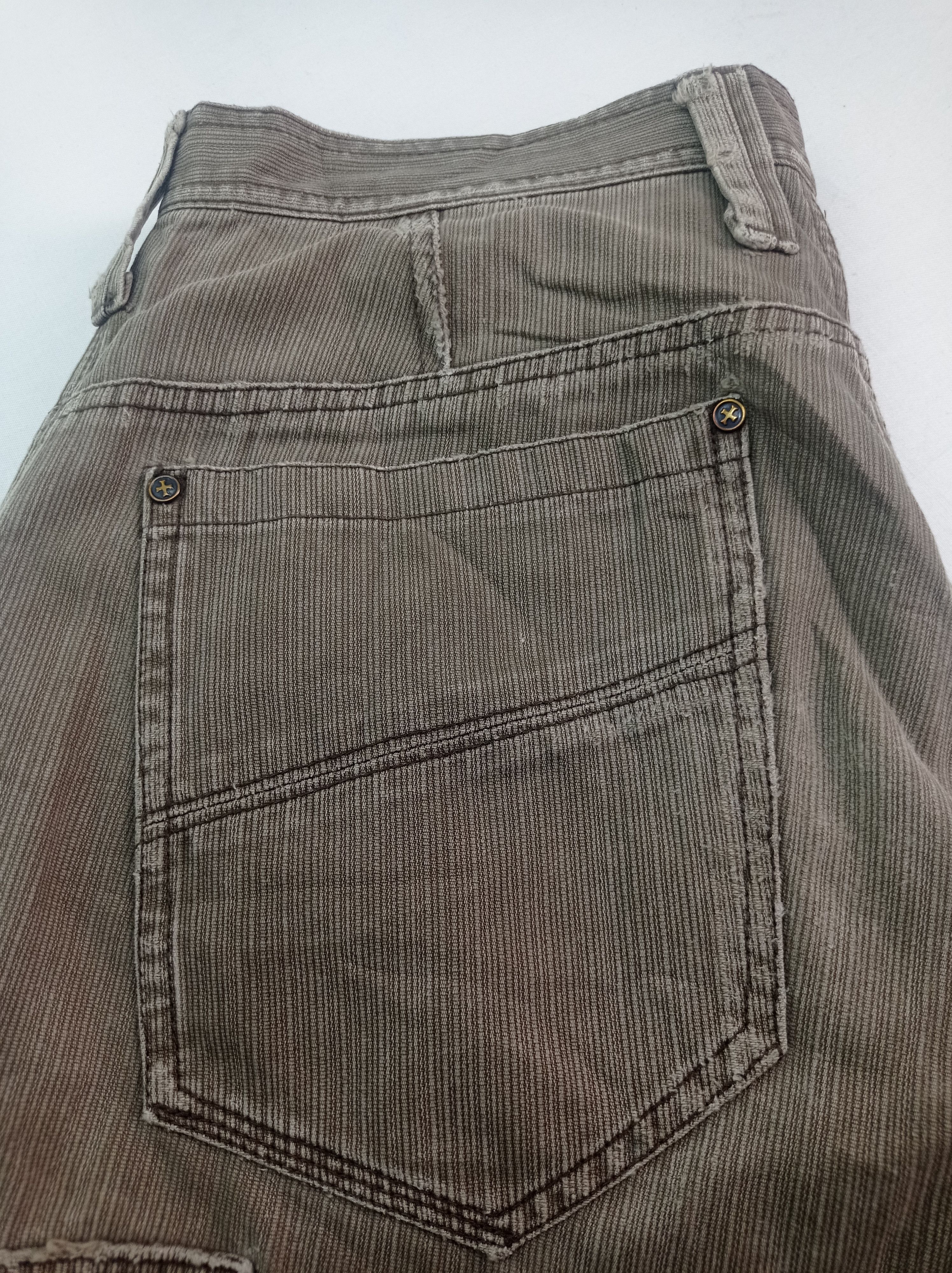 Japanese Brand Vintage Dogman Distressed Rugged Style Cargo Size US 31 - 3 Thumbnail