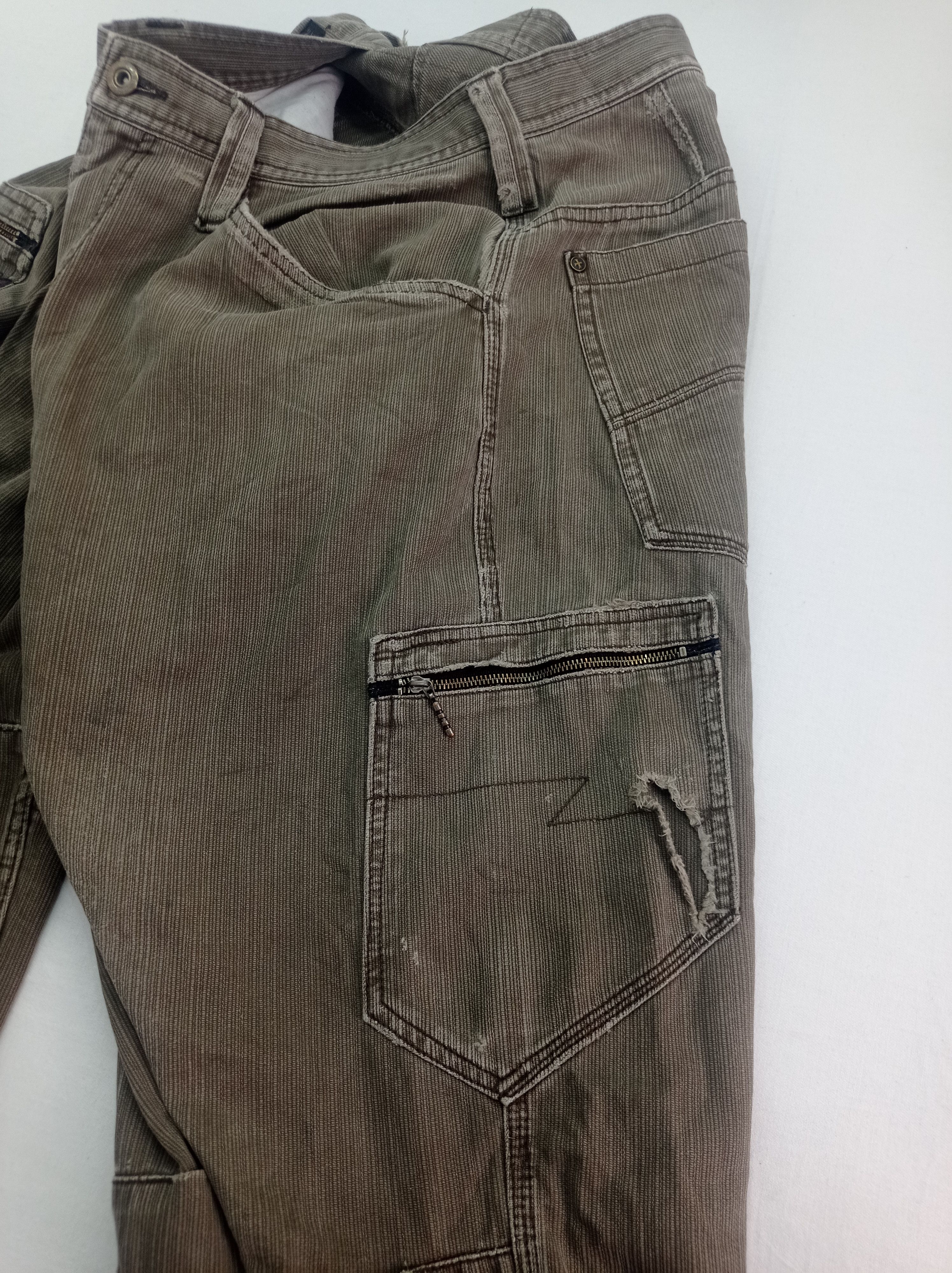 Japanese Brand Vintage Dogman Distressed Rugged Style Cargo Size US 31 - 5 Thumbnail