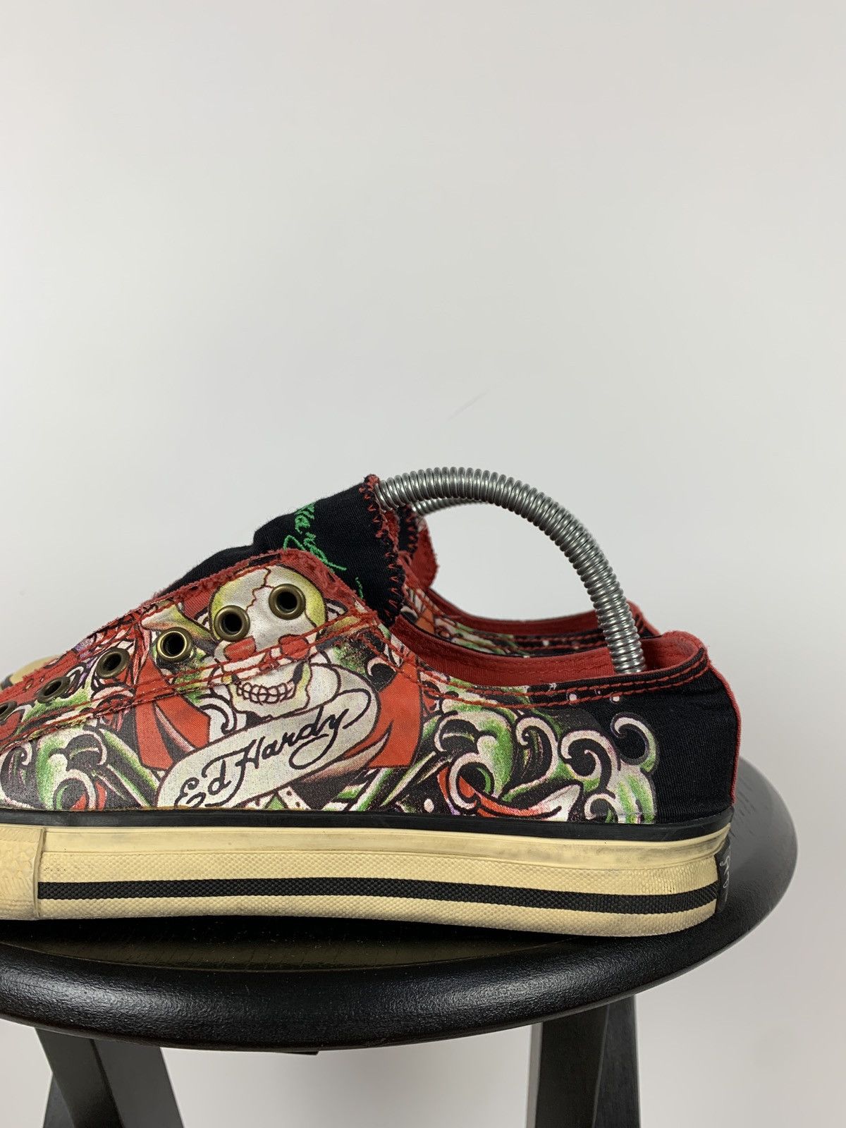 Christian Audigier Vintage Ed Hardy Women’s Low Top Y2K Sneakers Size US 9 / IT 39 - 12 Thumbnail