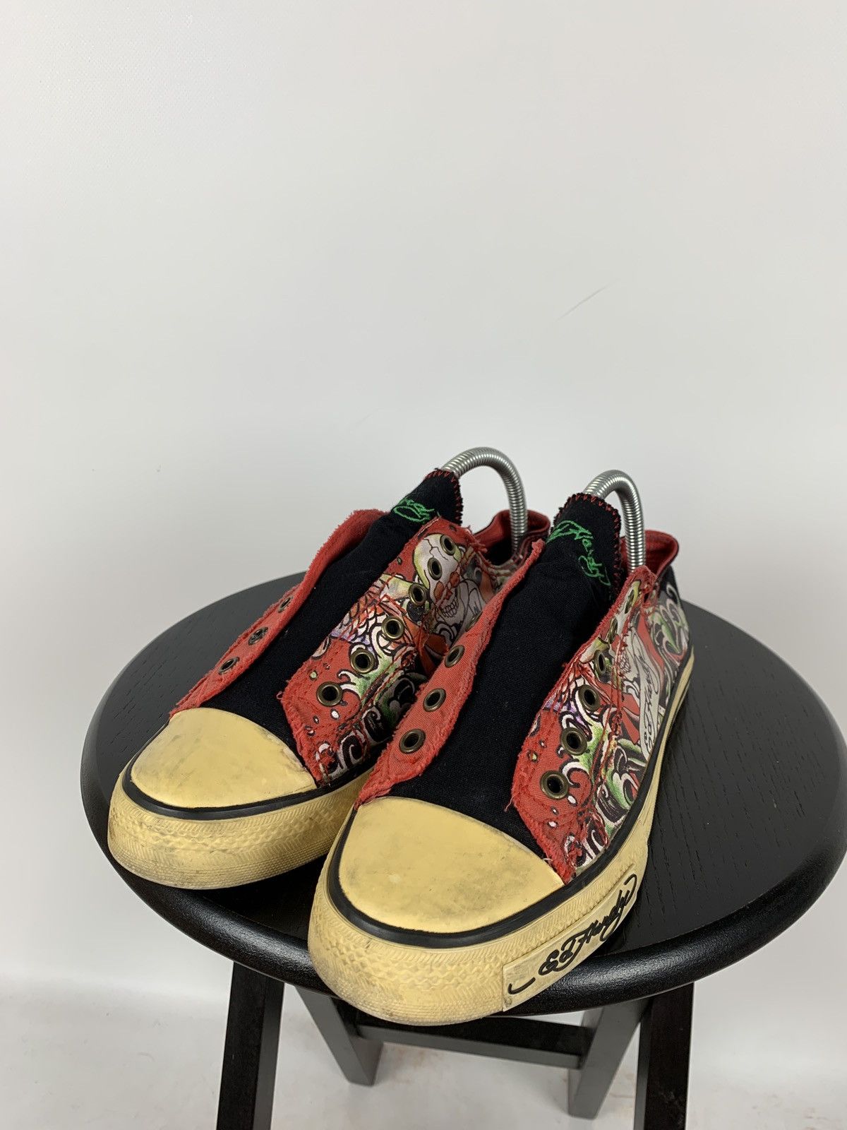 Christian Audigier Vintage Ed Hardy Women’s Low Top Y2K Sneakers Size US 9 / IT 39 - 6 Thumbnail