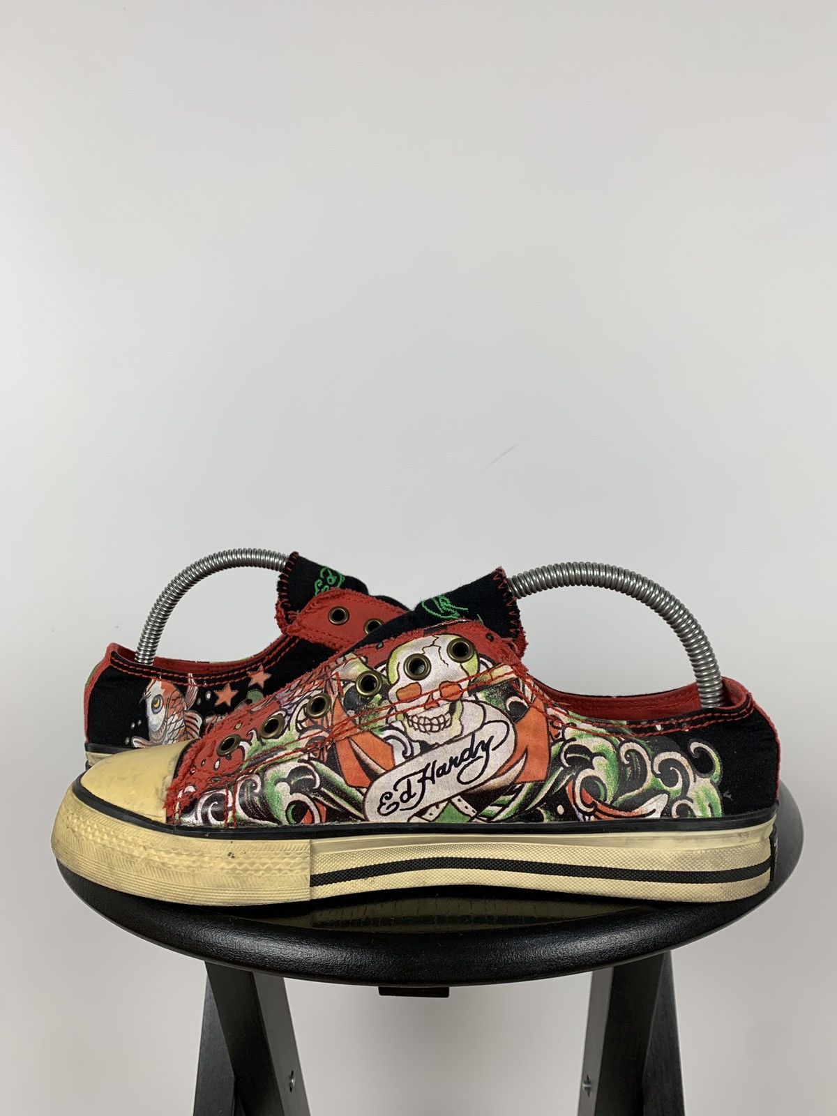 Christian Audigier Vintage Ed Hardy Women’s Low Top Y2K Sneakers Size US 9 / IT 39 - 1 Thumbnail