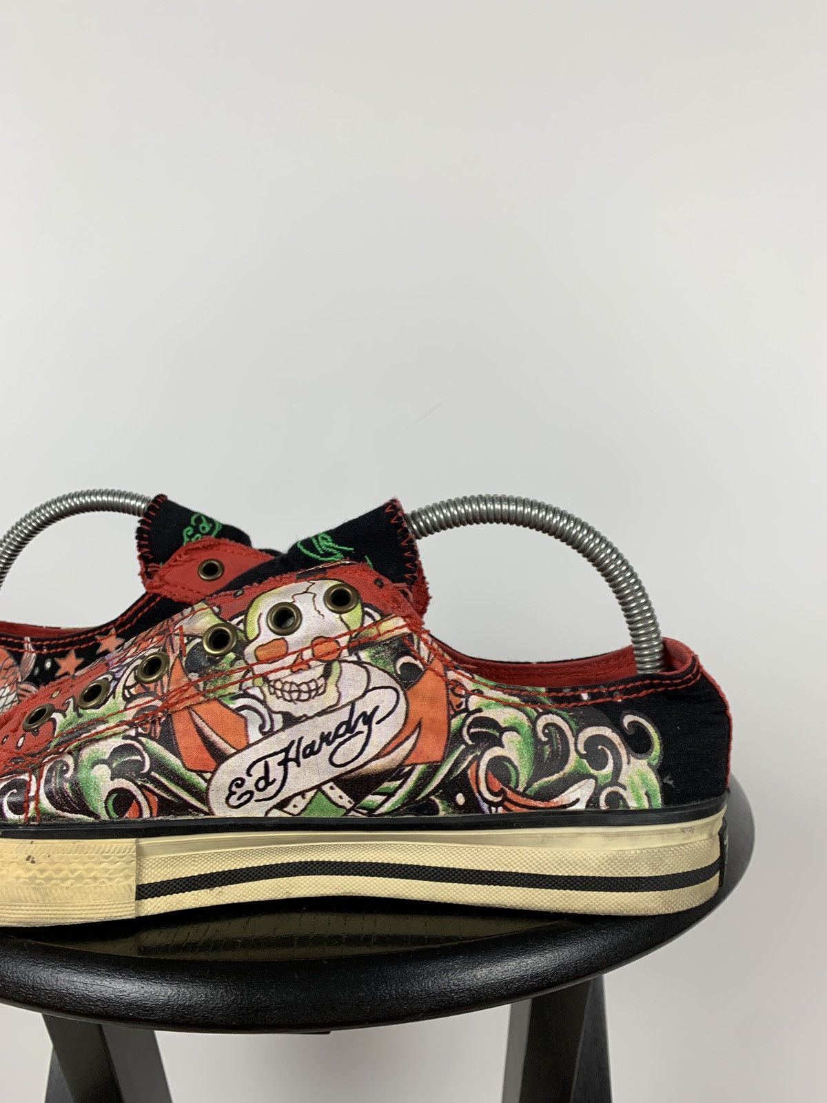 Christian Audigier Vintage Ed Hardy Women’s Low Top Y2K Sneakers Size US 9 / IT 39 - 16 Thumbnail