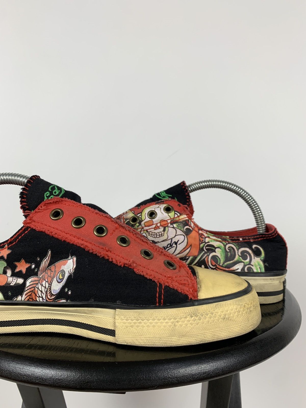 Christian Audigier Vintage Ed Hardy Women’s Low Top Y2K Sneakers Size US 9 / IT 39 - 18 Thumbnail