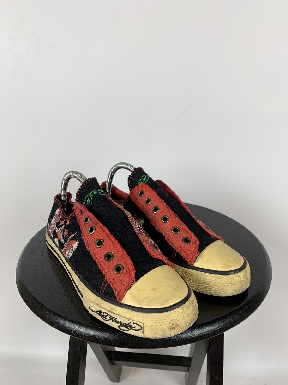 Christian Audigier Vintage Ed Hardy Women’s Low Top Y2K Sneakers Size US 9 / IT 39 - 8 Thumbnail
