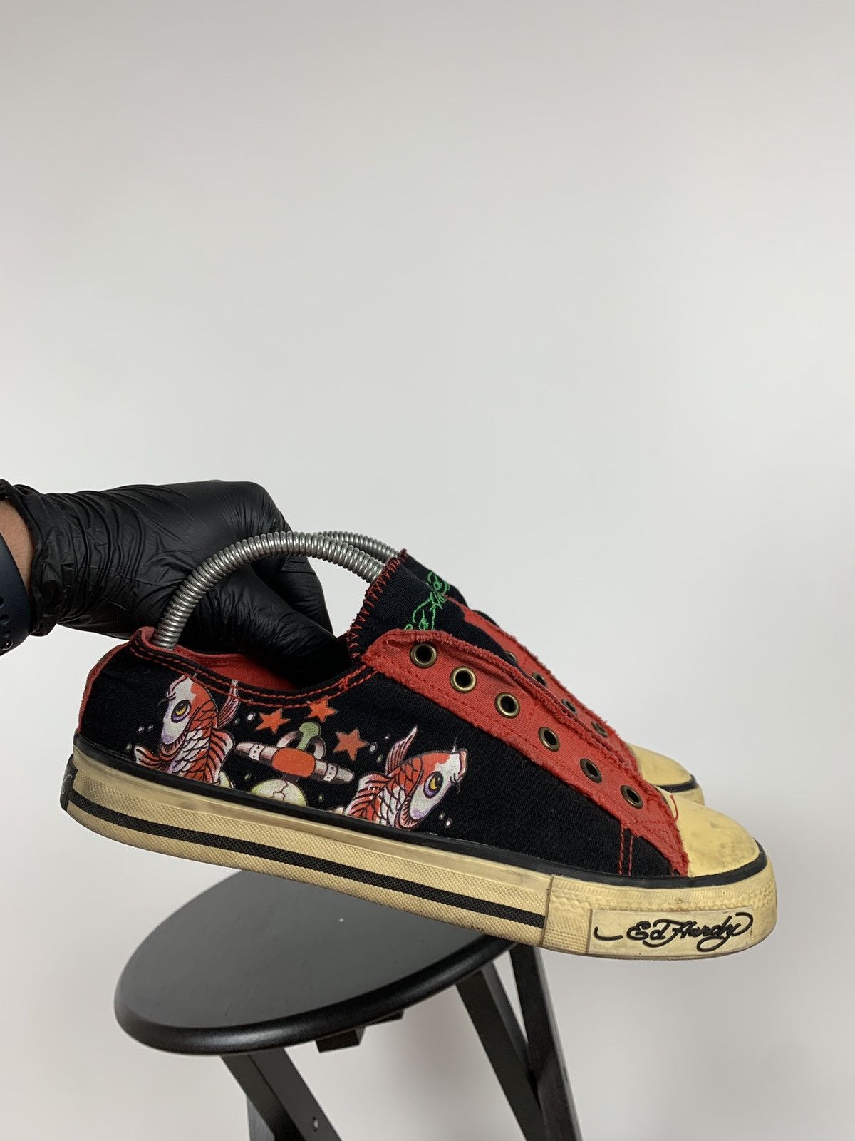 Christian Audigier Vintage Ed Hardy Women’s Low Top Y2K Sneakers Size US 9 / IT 39 - 10 Thumbnail
