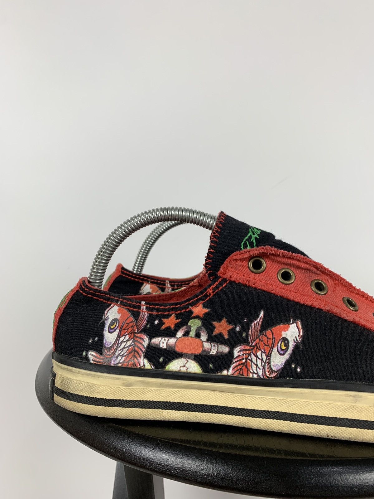 Christian Audigier Vintage Ed Hardy Women’s Low Top Y2K Sneakers Size US 9 / IT 39 - 13 Thumbnail