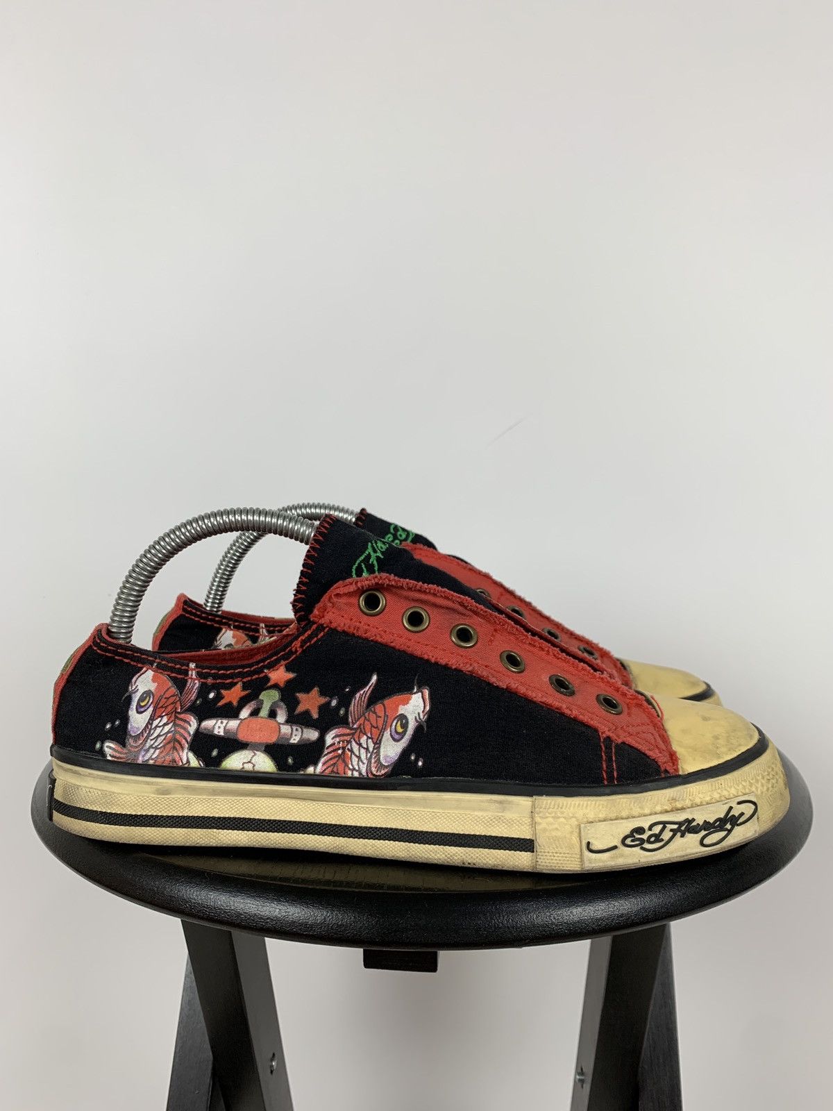Christian Audigier Vintage Ed Hardy Women’s Low Top Y2K Sneakers Size US 9 / IT 39 - 4 Thumbnail