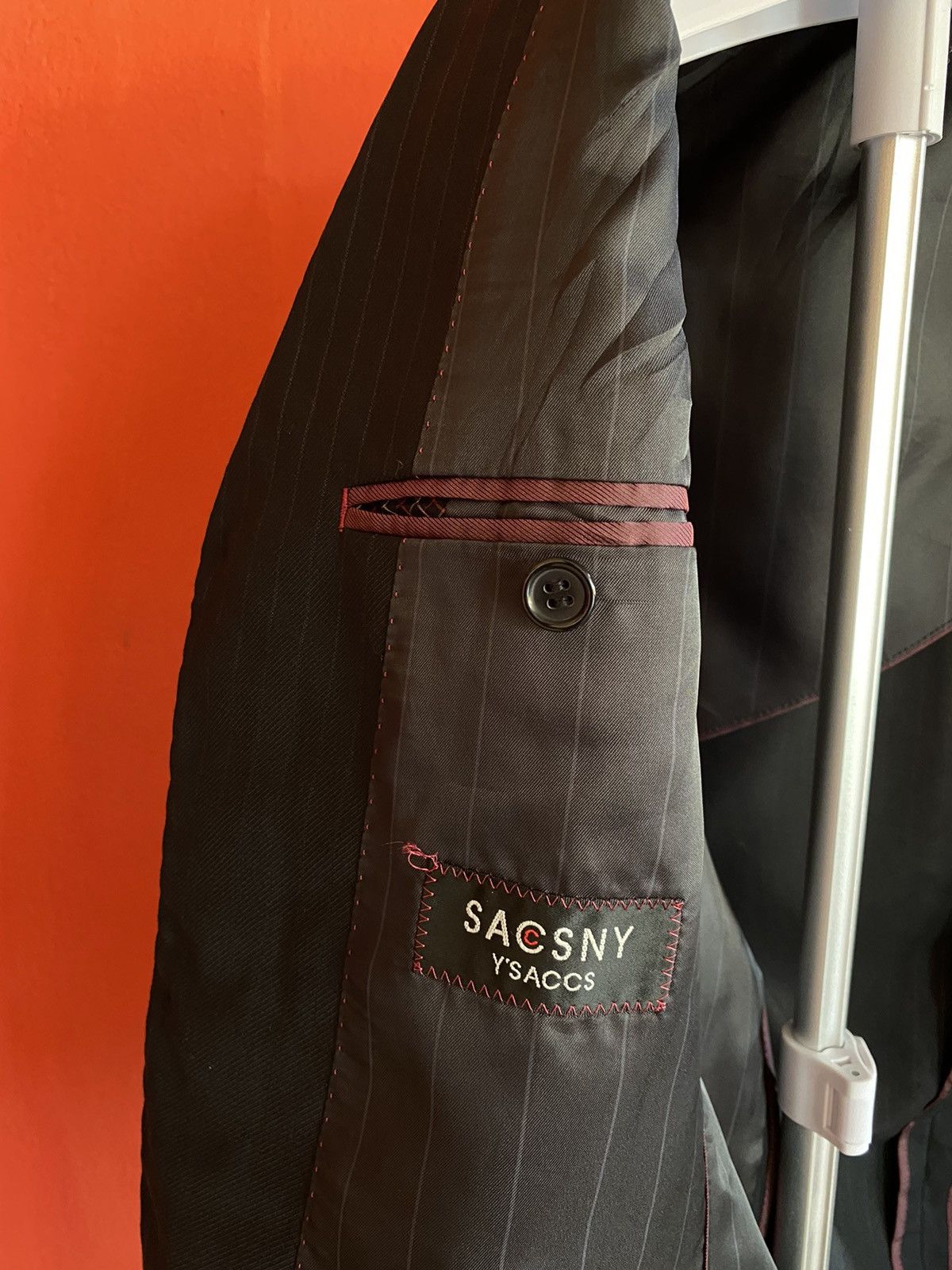 Designer × Y's GK42-YOHJI YAMAMOTO SACSNY Y’SACCS SLIM FIT BLAZER Size 40R - 11 Thumbnail