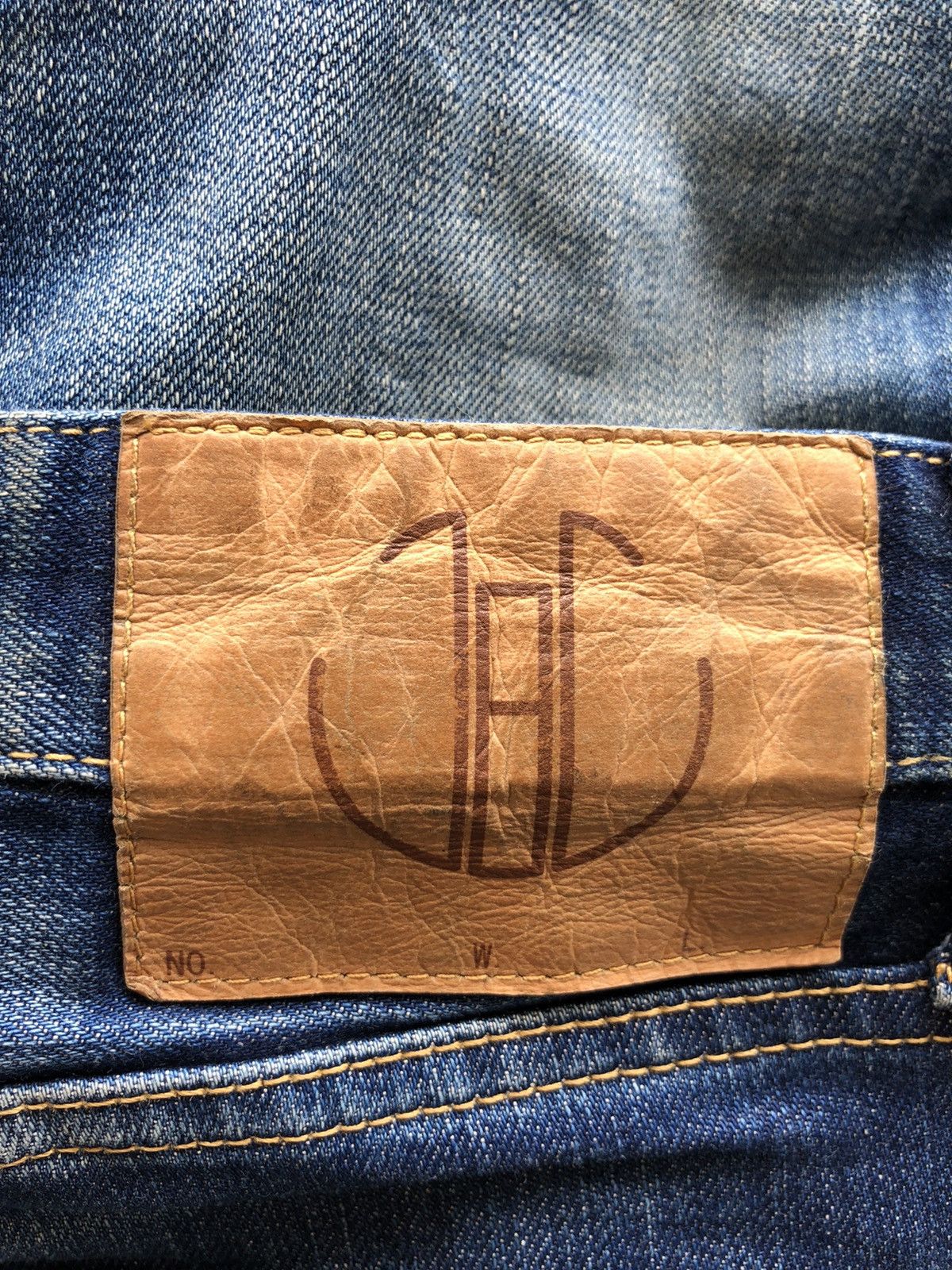 Indigo HEAT🔥🇯🇵 Blue Jeans Beauty Faded Indigo Slim Denim Size US 32 / EU 48 - 7 Thumbnail
