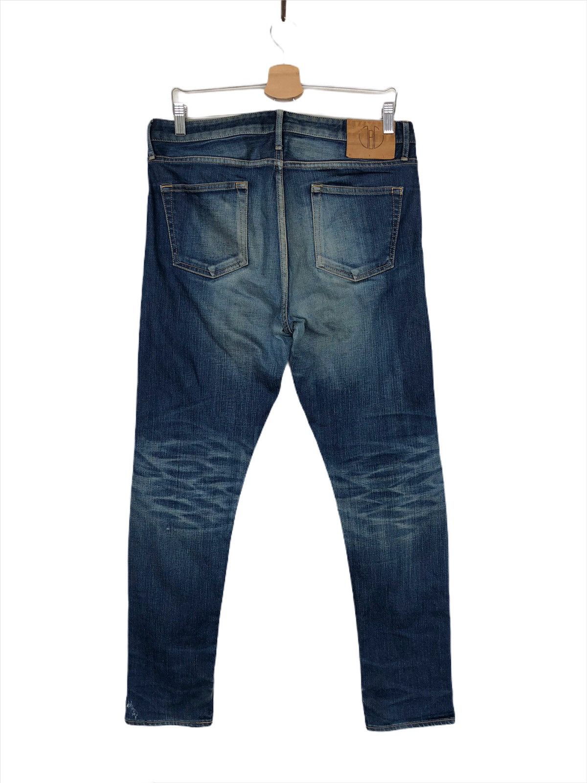 Indigo HEAT🔥🇯🇵 Blue Jeans Beauty Faded Indigo Slim Denim Size US 32 / EU 48 - 1 Thumbnail
