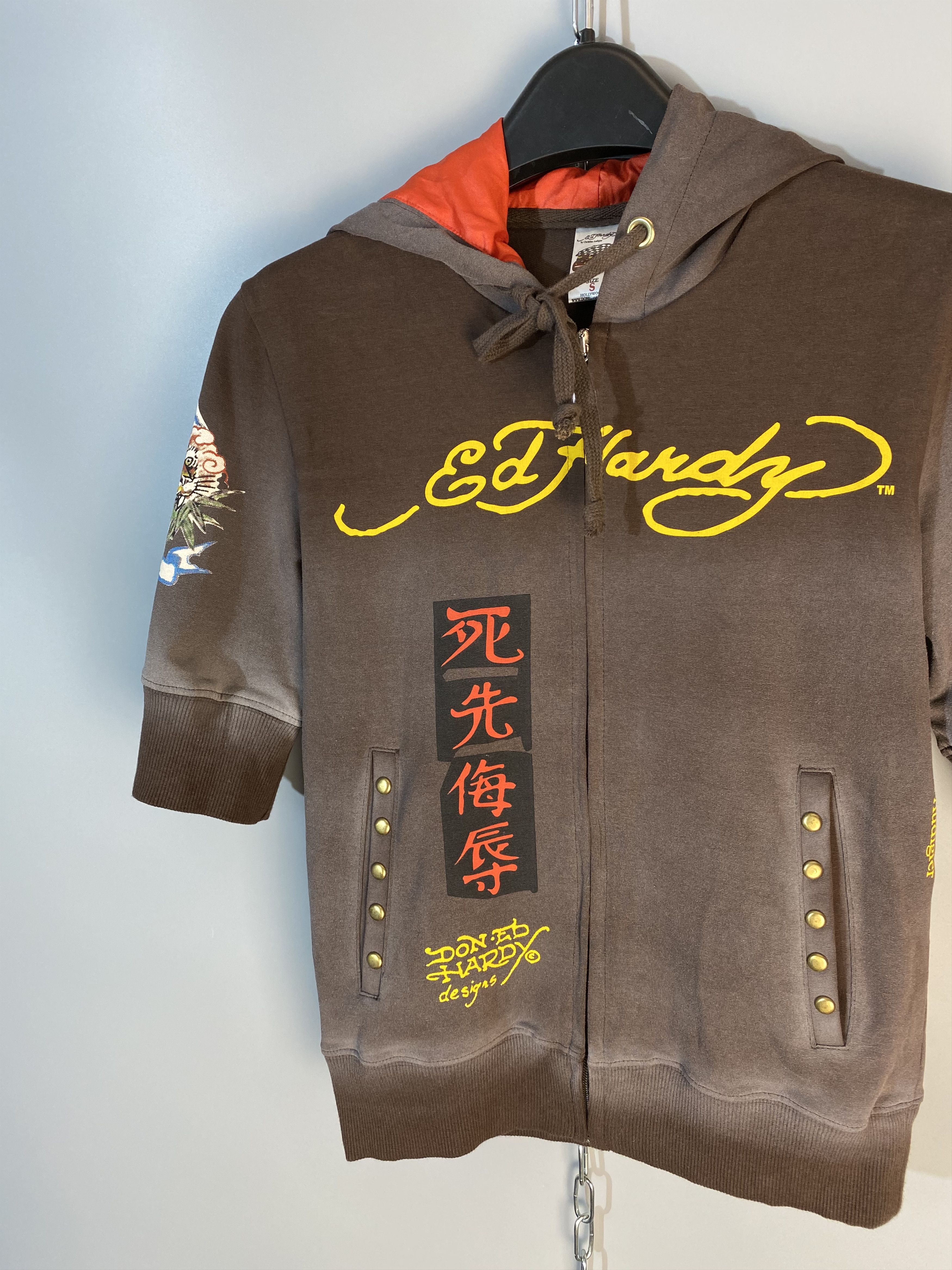 Christian Audigier × Ed Hardy Ed Hardy Women Tatoo Skull Zip Hoodie Size S / US 4 / IT 40 - 4 Thumbnail