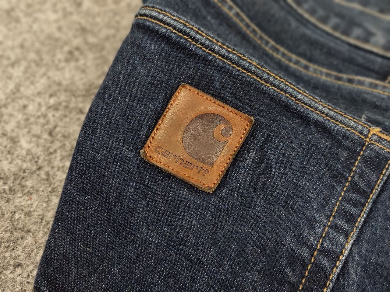 Carhartt Vintage Carhartt Wip klondike pants Dark Blue Denim Jeans Size US 30 / EU 46 - 13 Thumbnail